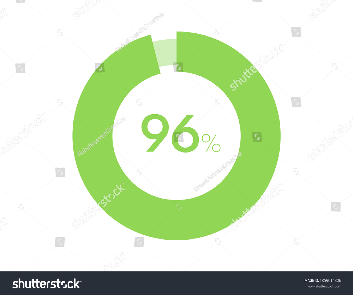 SVG of 96% circle diagrams Infographics vector, 96 Percentage ready to use for web design svg