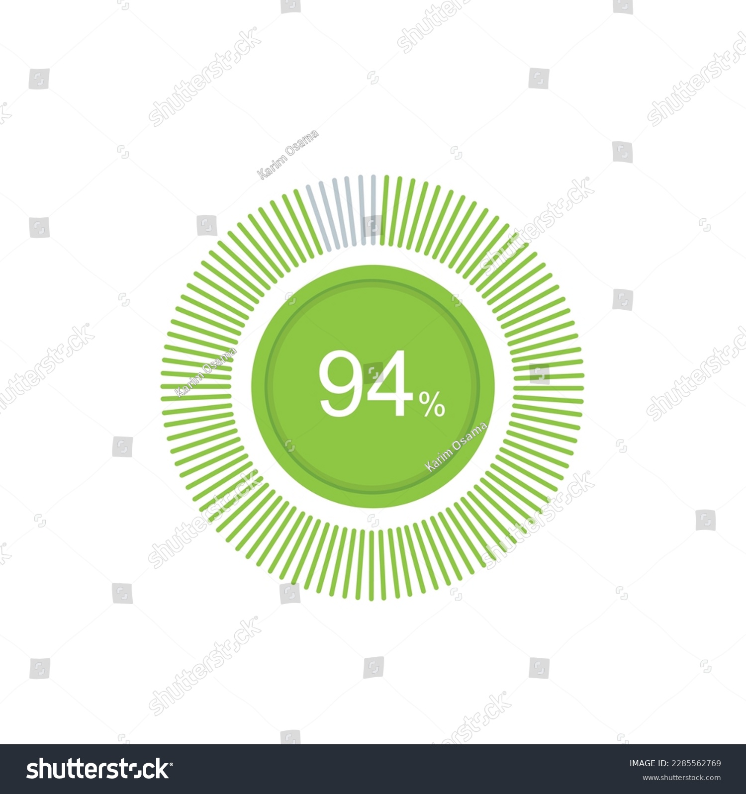 SVG of 94% circle diagrams Infographics vector, 94 Percentage ready to use for web design ux-ui. svg