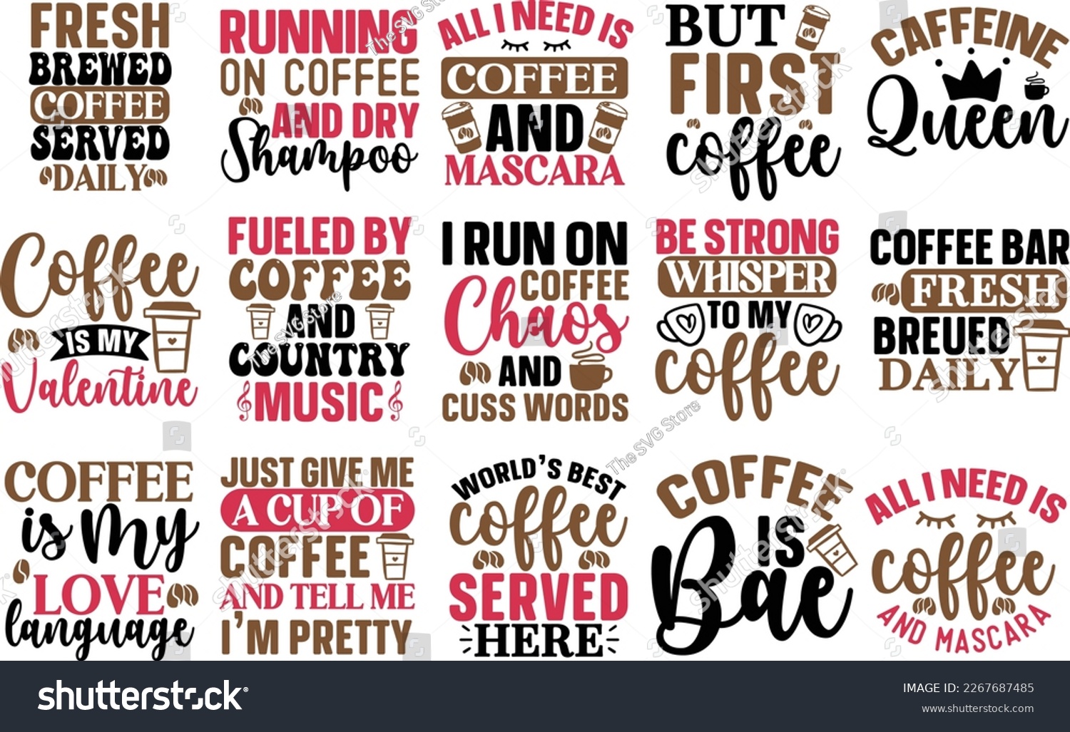 SVG of 
Coffee Svg Bundle,Coffee Quotes svg,Coffee Svg,Mug Svg Bundle,Coffee Lovers,Caffeine Queen,Cut File Cricut,
 svg