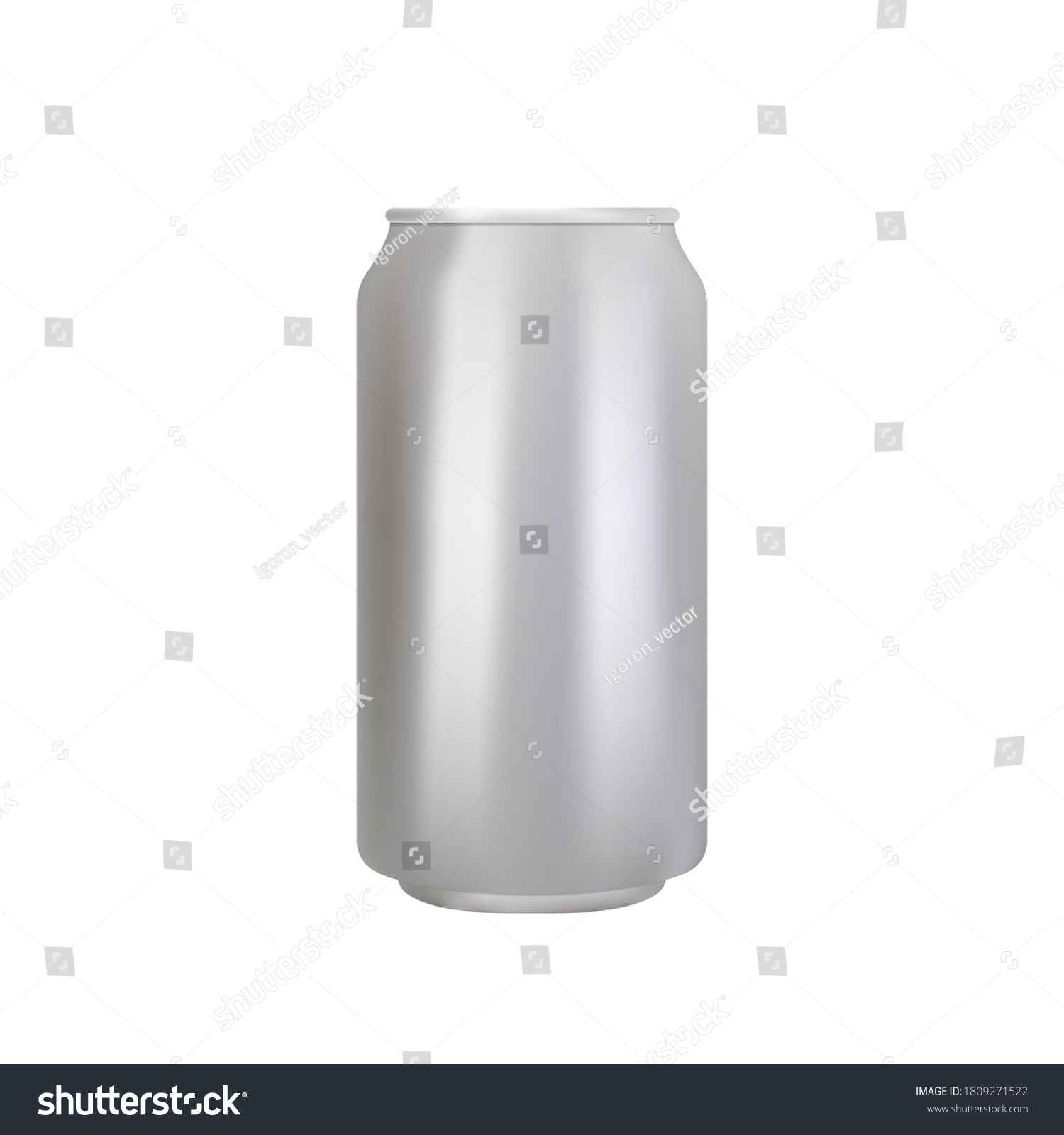 Download 3d Aluminium Beer Can Mockup Template Stock Vector Royalty Free 1809271522 PSD Mockup Templates