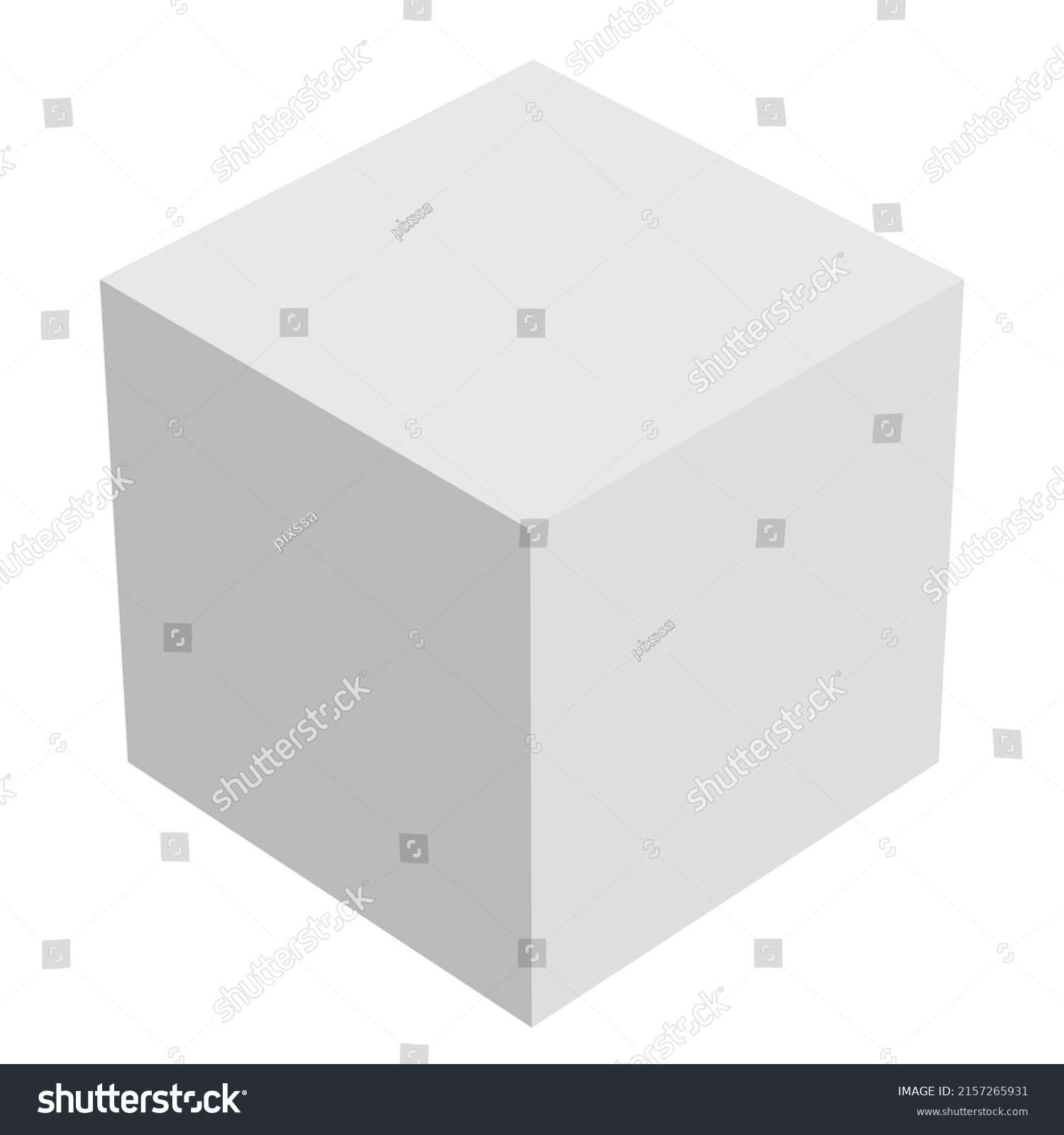 3d Cube Icon Symbol Illustration Building Stock Vector (Royalty Free ...