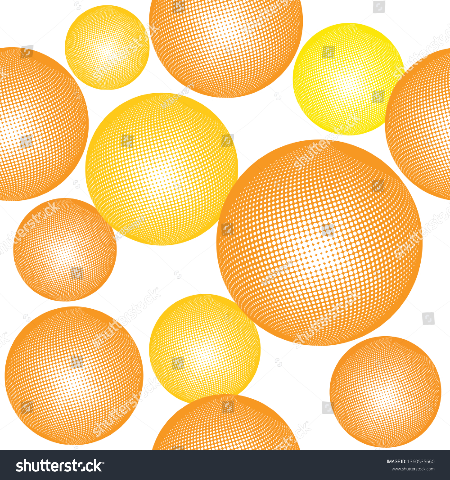 3d Decorative Gold Balls Abstract Vector Stock Vector Royalty