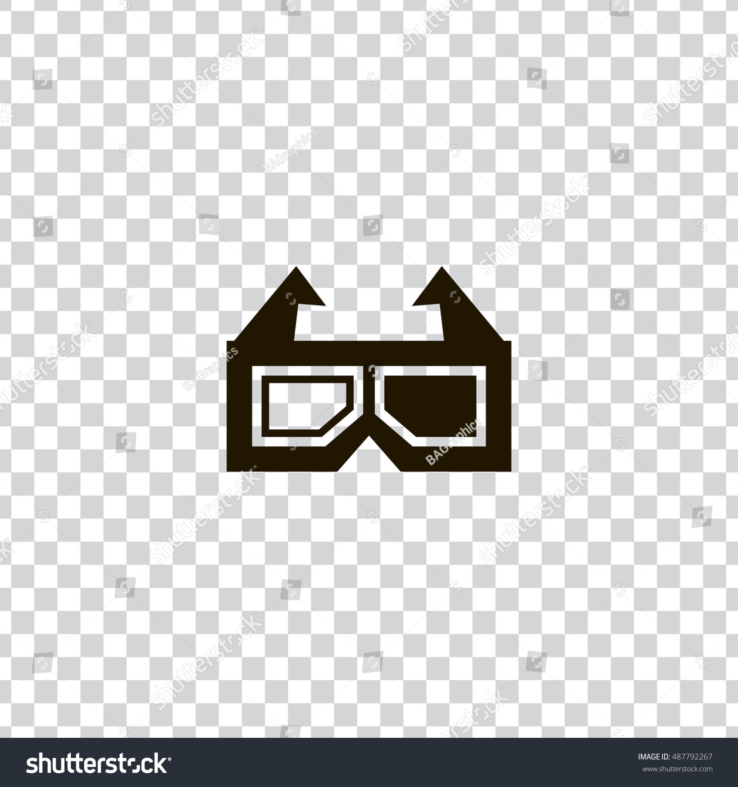 Download 3d Glasses Icon Vector Clip Art Stock Vector Royalty Free 487792267