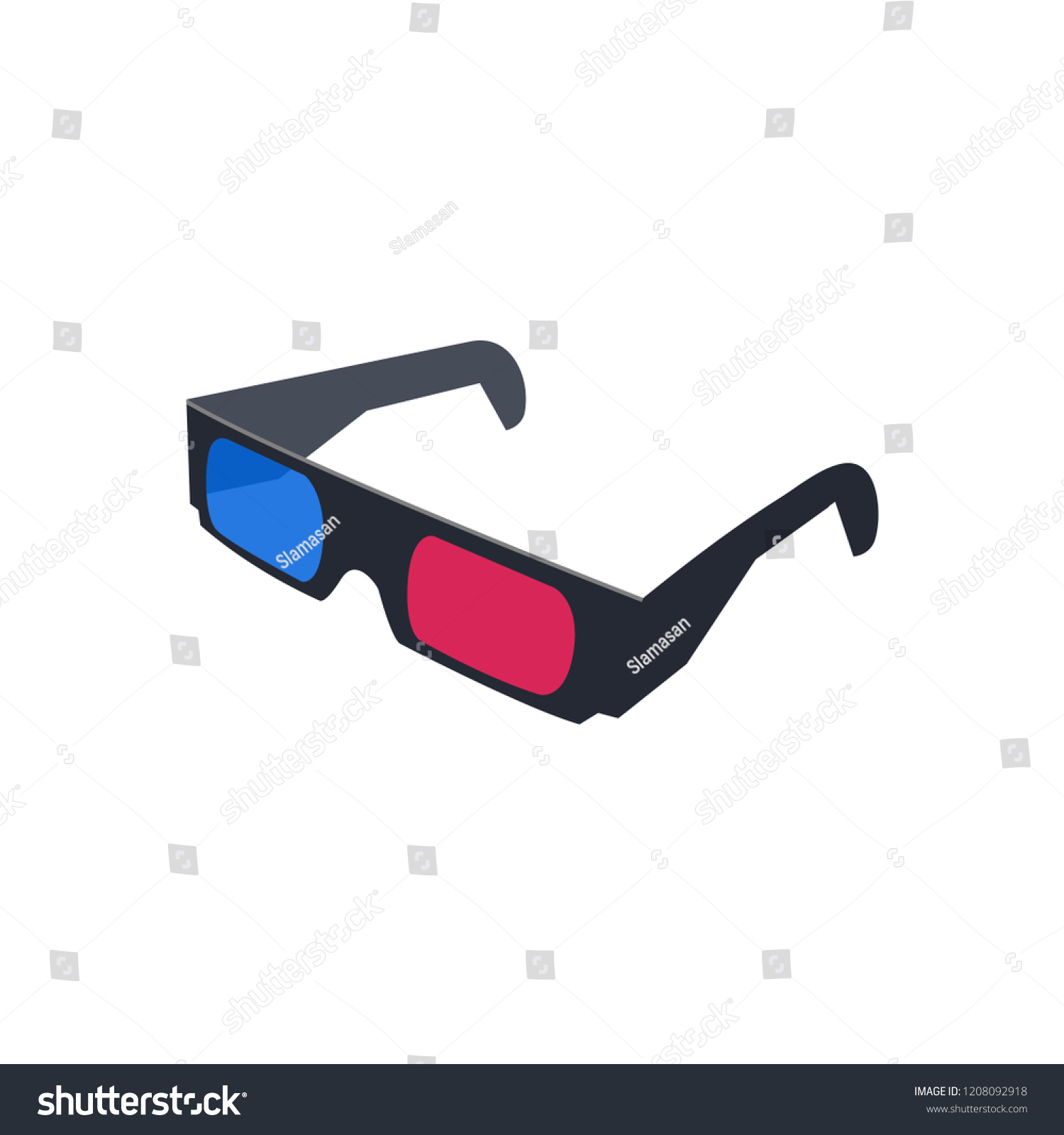 3d Glasses Logo Icon Design Template Stock Vector (Royalty Free) 1208092918