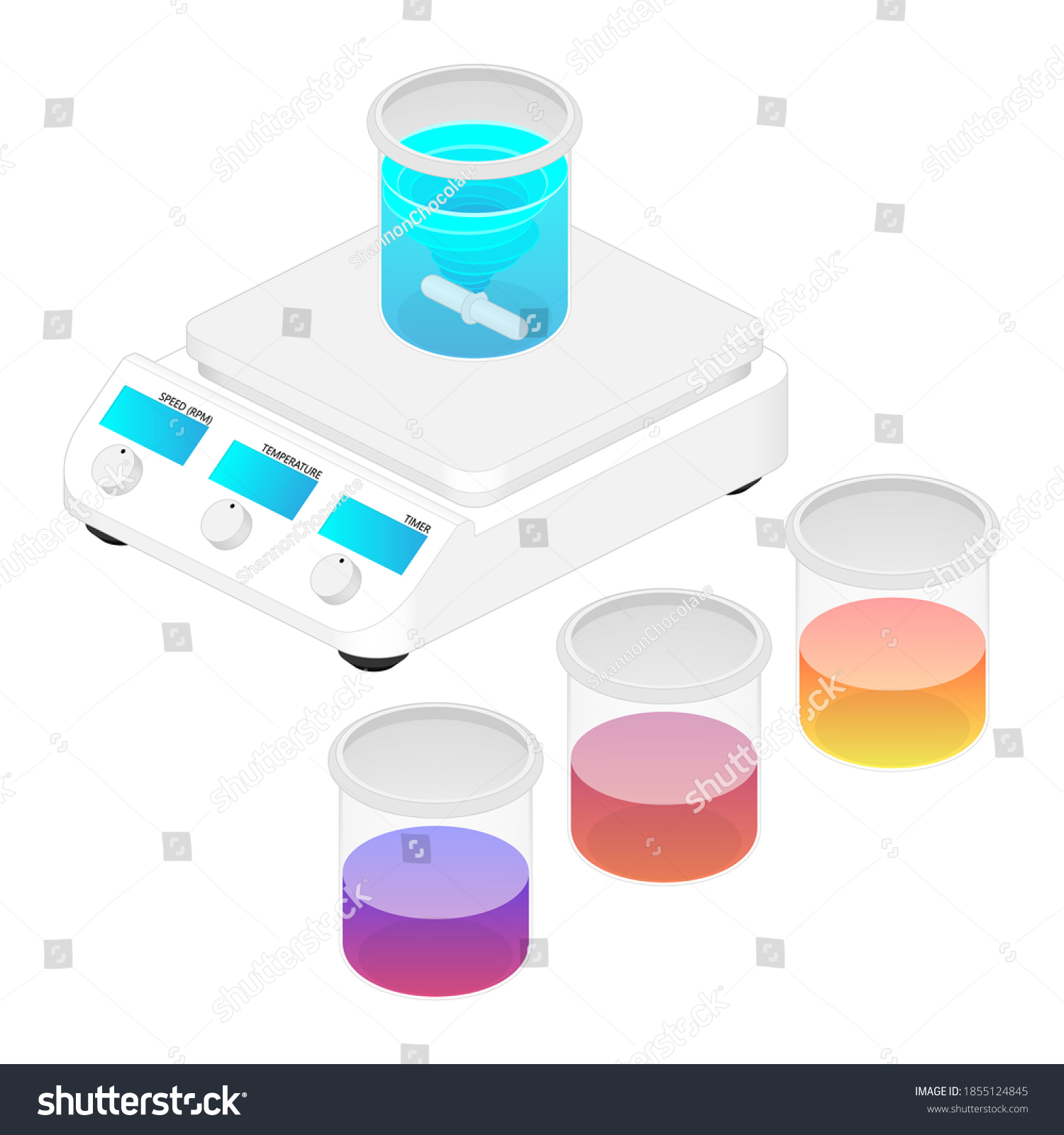 25d Isometric View Liquid Vortex Spinning Stock Vector (Royalty Free ...