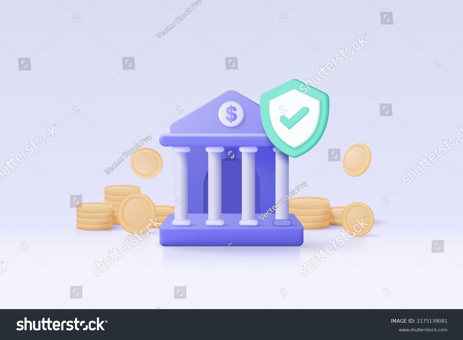 3d Minimal Bank Deposit Withdrawal Transactions Stock Vector (Royalty ...