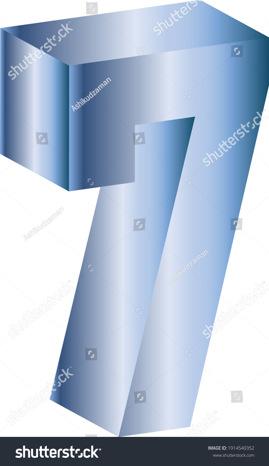 number 3d vector