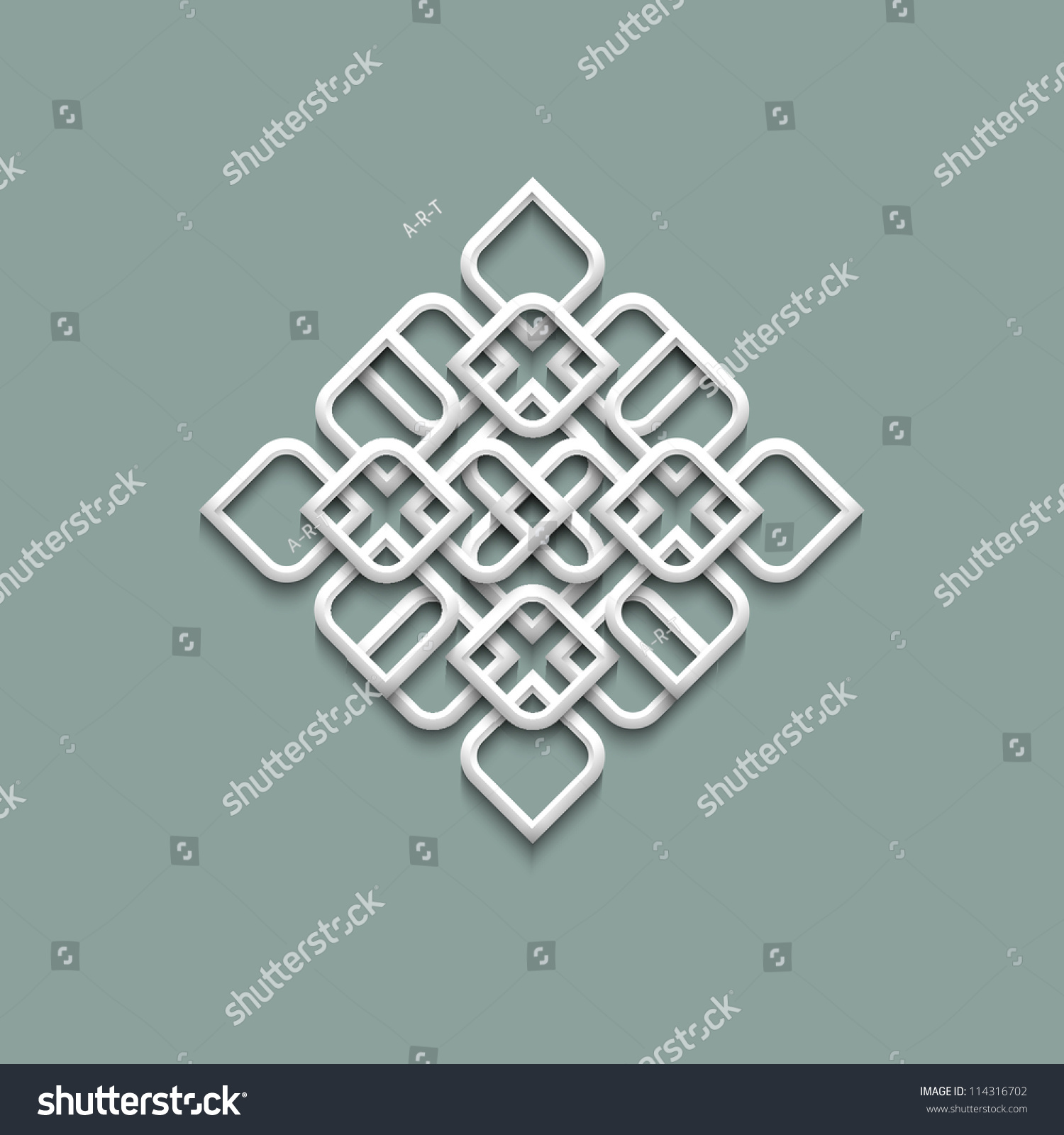 3d Pattern In Arabic Style. Vector Illustration - 114316702 : Shutterstock