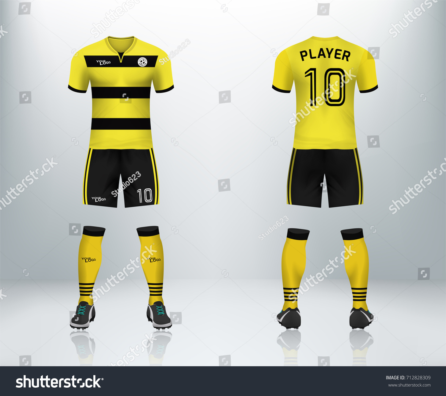 yellow jersey soccer team