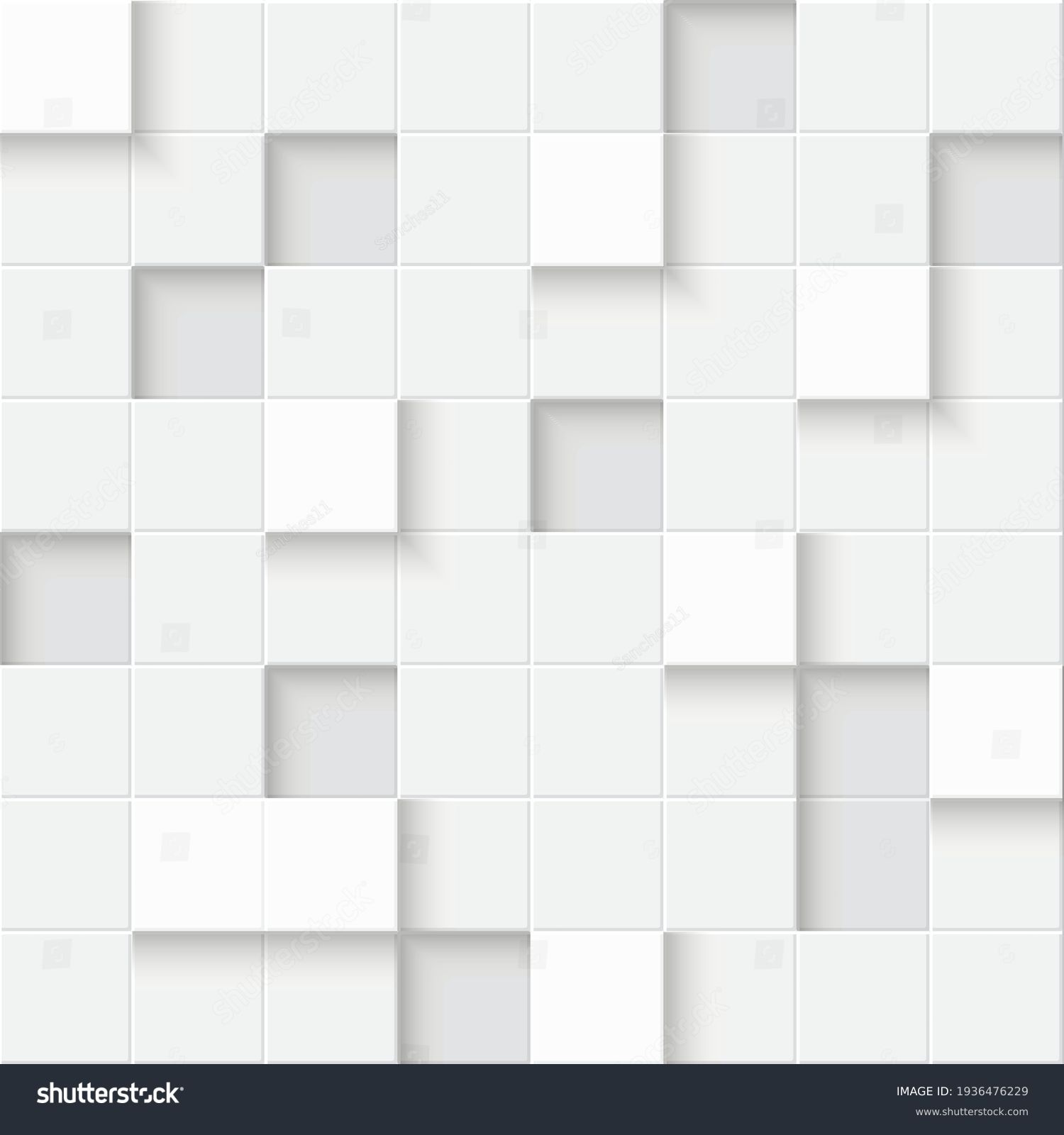 3d Seamless Cubes Pattern White Ceramic Stock Vector (Royalty Free ...
