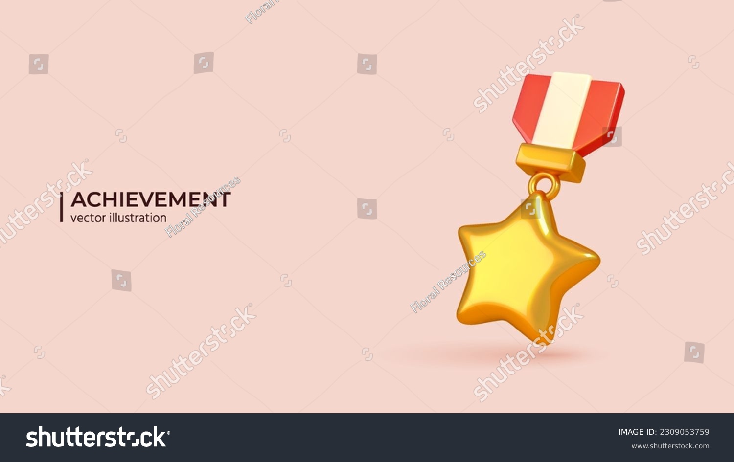 SVG of 3D Vector Gold Medal or Winner Golden Badge. Realistic creative conceptual symbol of Premium Quality Guarantee label. Mobile Template Social network. Vector illustration svg