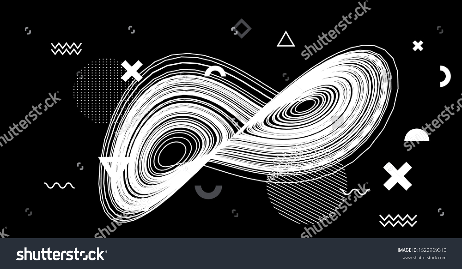 3d Vector Visualisation Lorenz Attractor On Stock Vector (Royalty Free ...