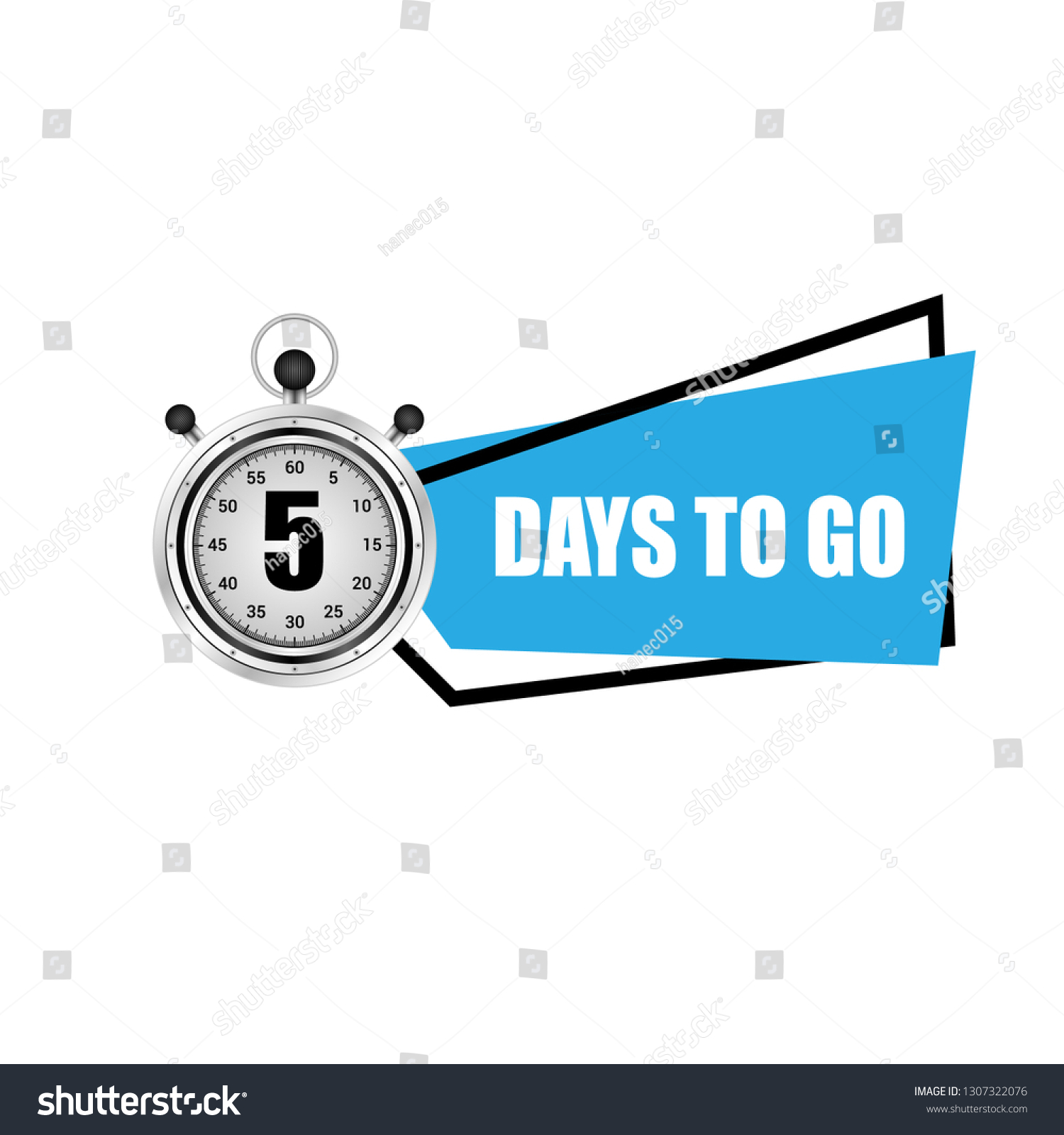 5 Day Go Vector Stock Illustration Stock Vector (royalty Free 