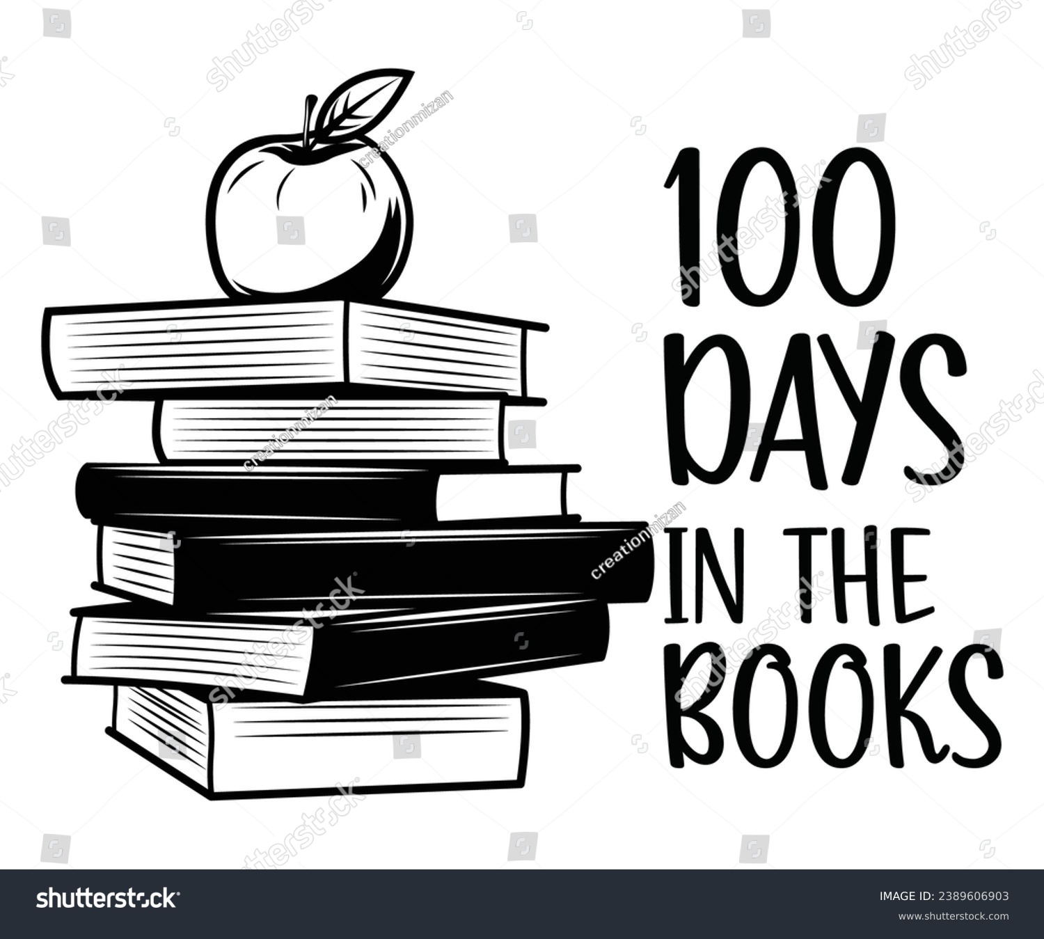 SVG of 100 Days in the books  Svg,100 Day School,Teacher,Football,Unlocked Gamer,rocked,Girls,happy,Kindergarten Life svg