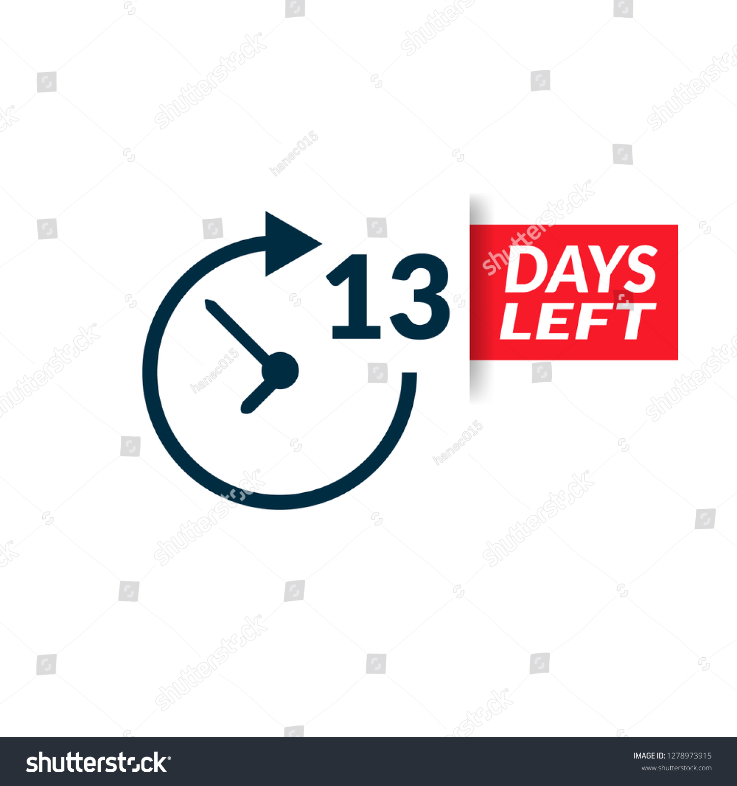 13-days-left-sign-emblem-label-stock-vector-royalty-free-1278973915