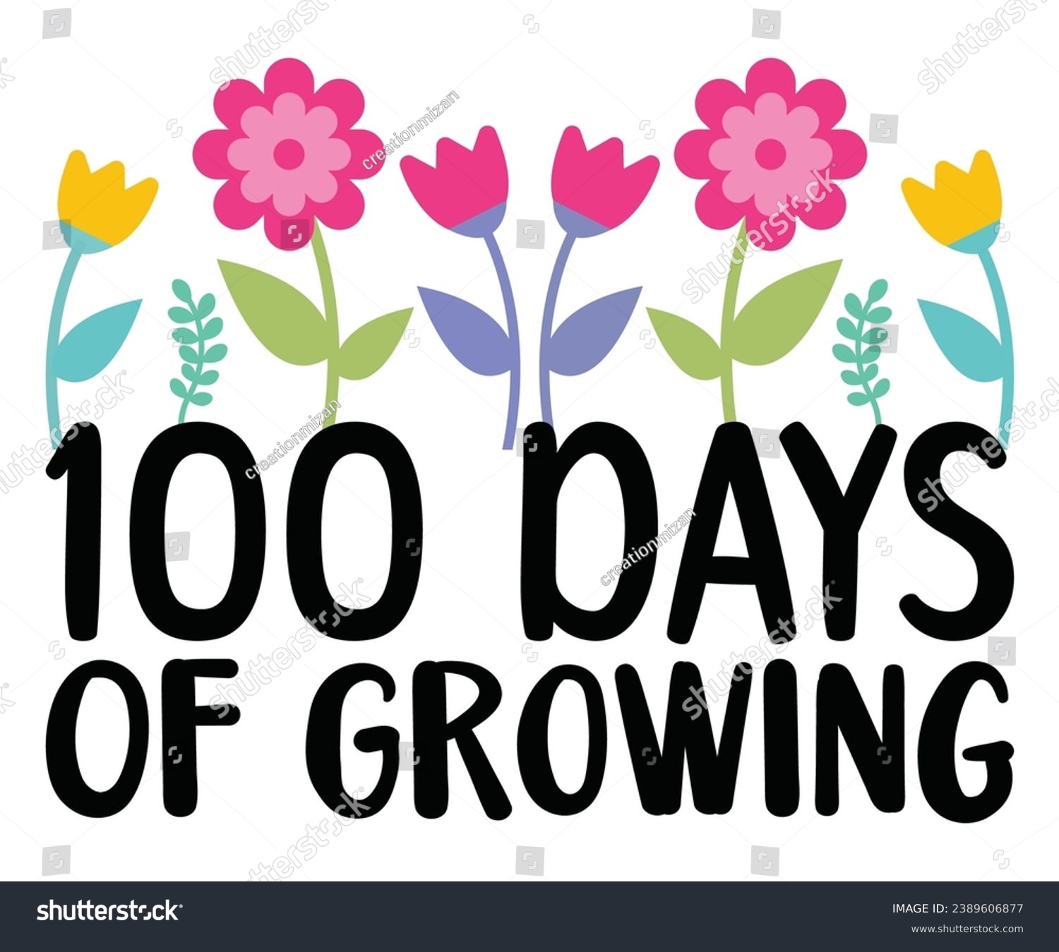 SVG of 100 Days Of Growing Svg,100 Day School,Teacher,Football,Unlocked Gamer,rocked,Girls,happy,Kindergarten Life svg