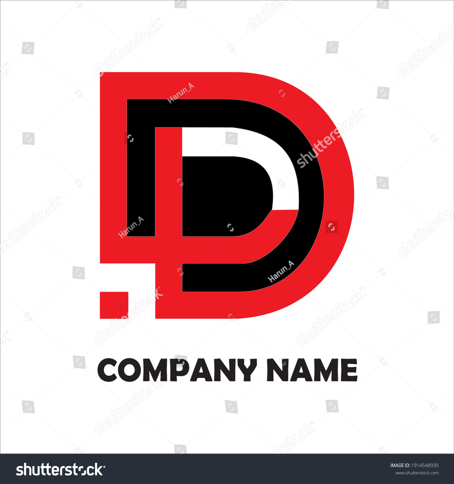 Design Concept Letter D Modern Elegant Stock Vector (Royalty Free ...