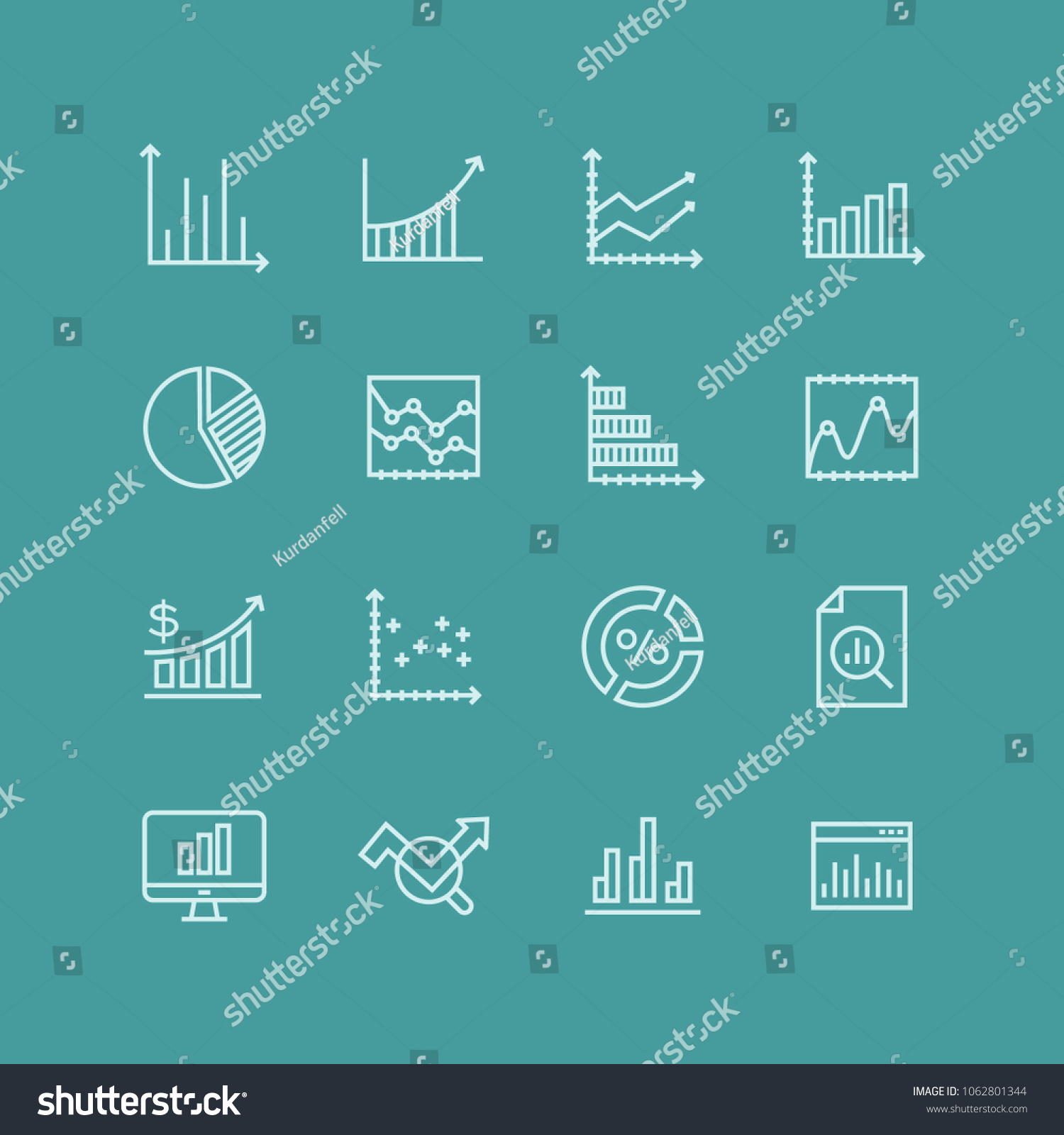 Diagram Curve Minimal Thin Line Web Stock Vector (royalty Free 