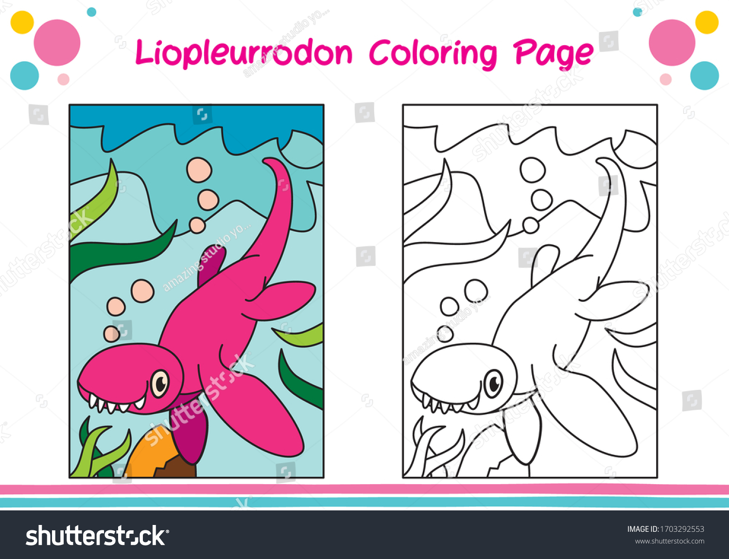 9 best ideas for coloring | Liopleurodon Coloring Pages For Kids