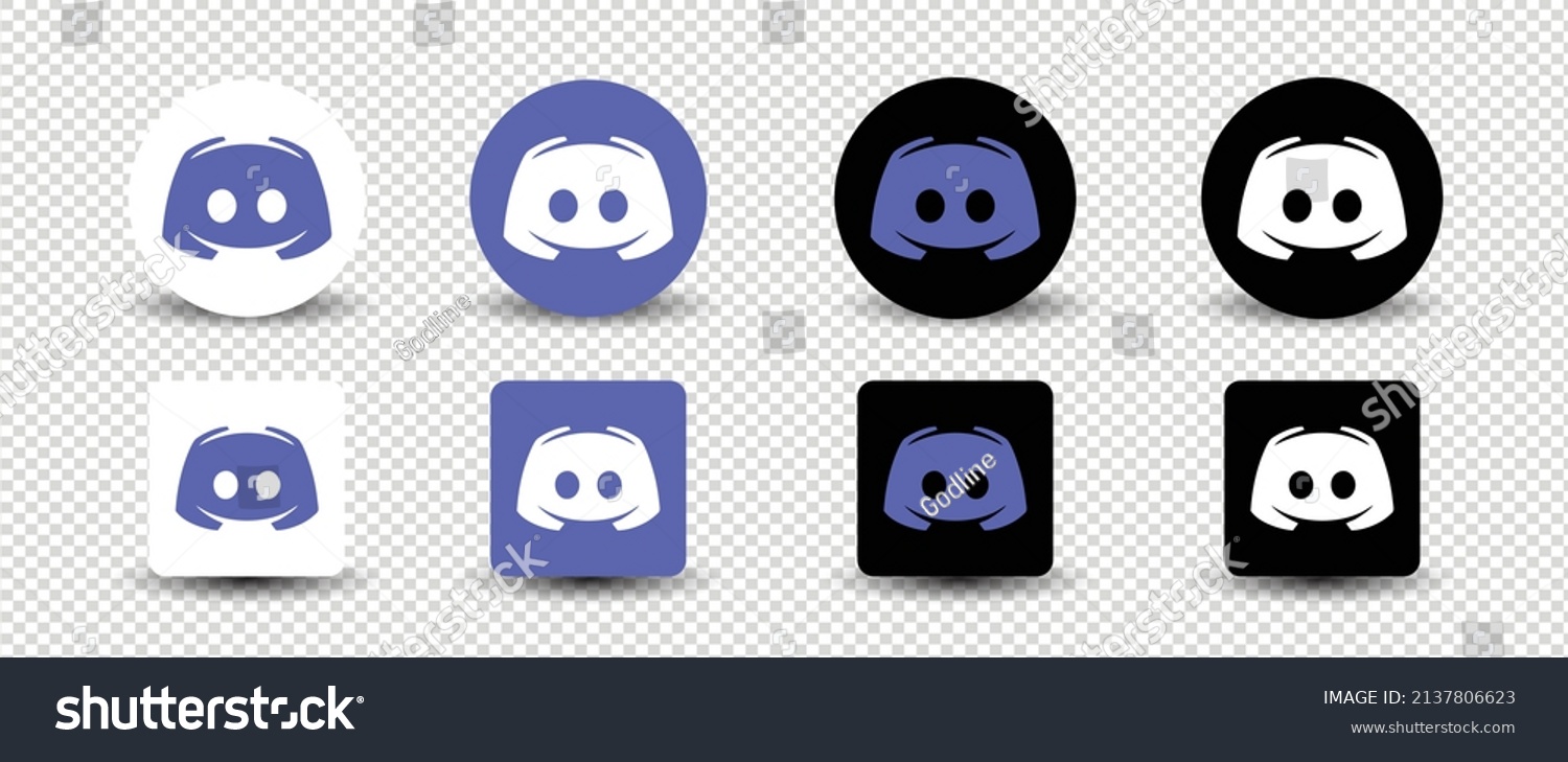 Discord Logo Icons Editorial Collection Stock Vector (Royalty Free