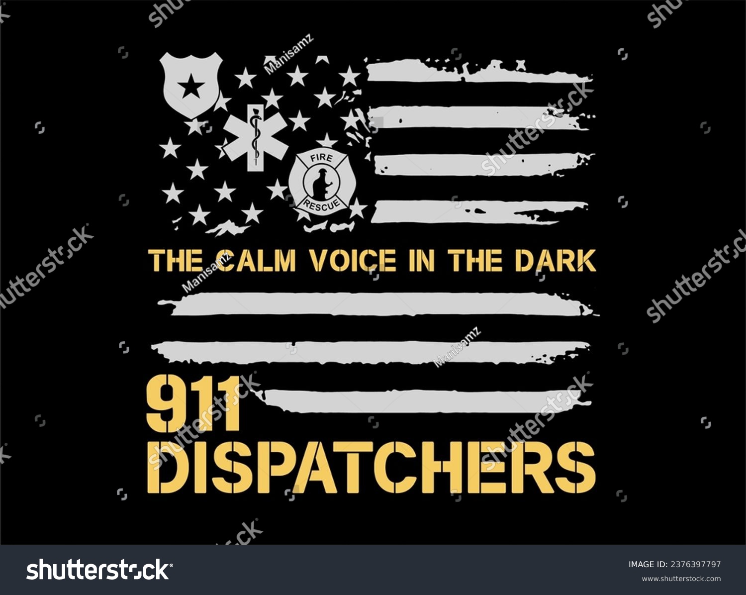 SVG of 911 DISPATCHERS DESTRESSED LOOK VECTOR svg