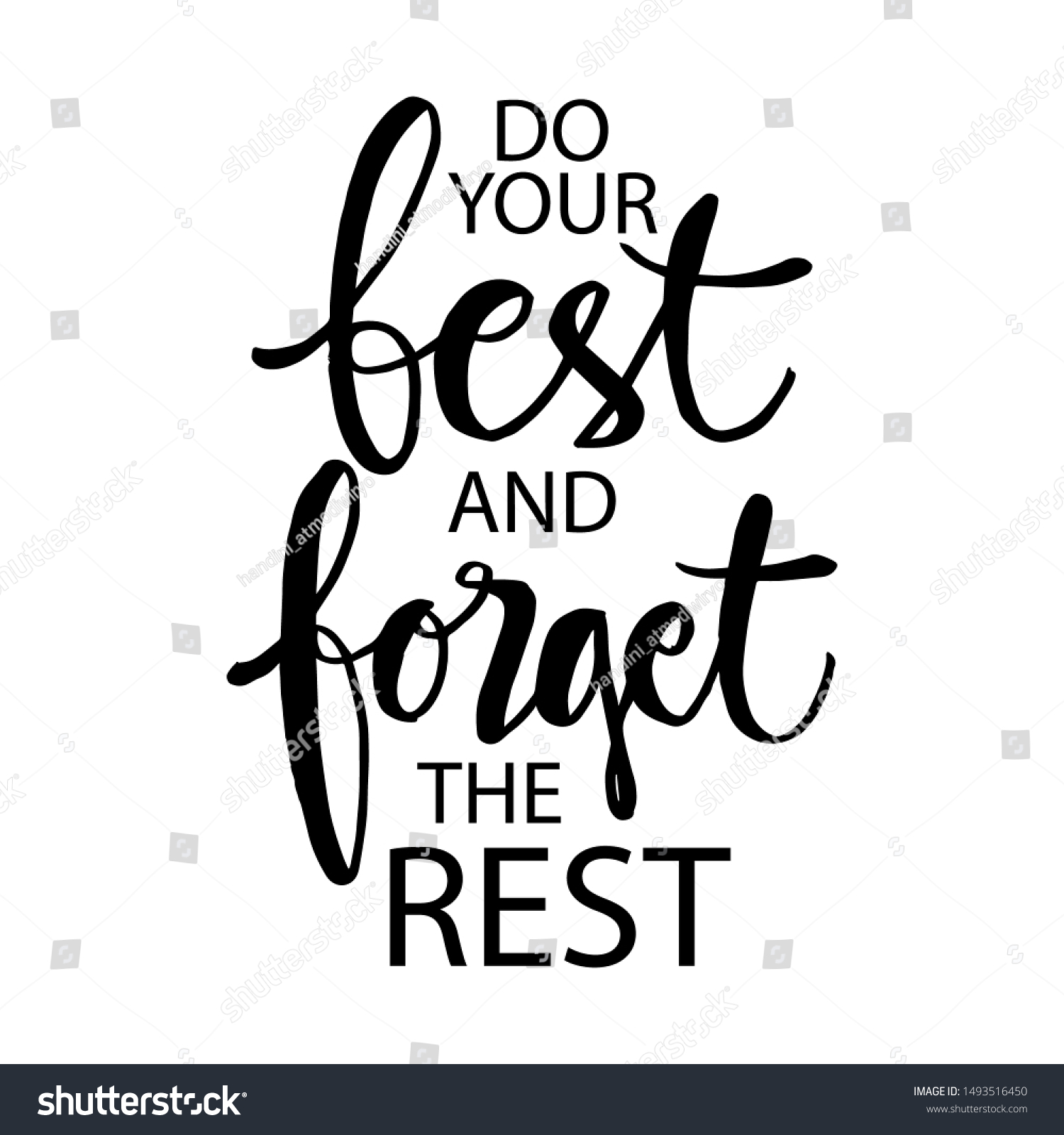 Do Your Best Forget Rest Motivational のベクター画像素材 ロイヤリティフリー