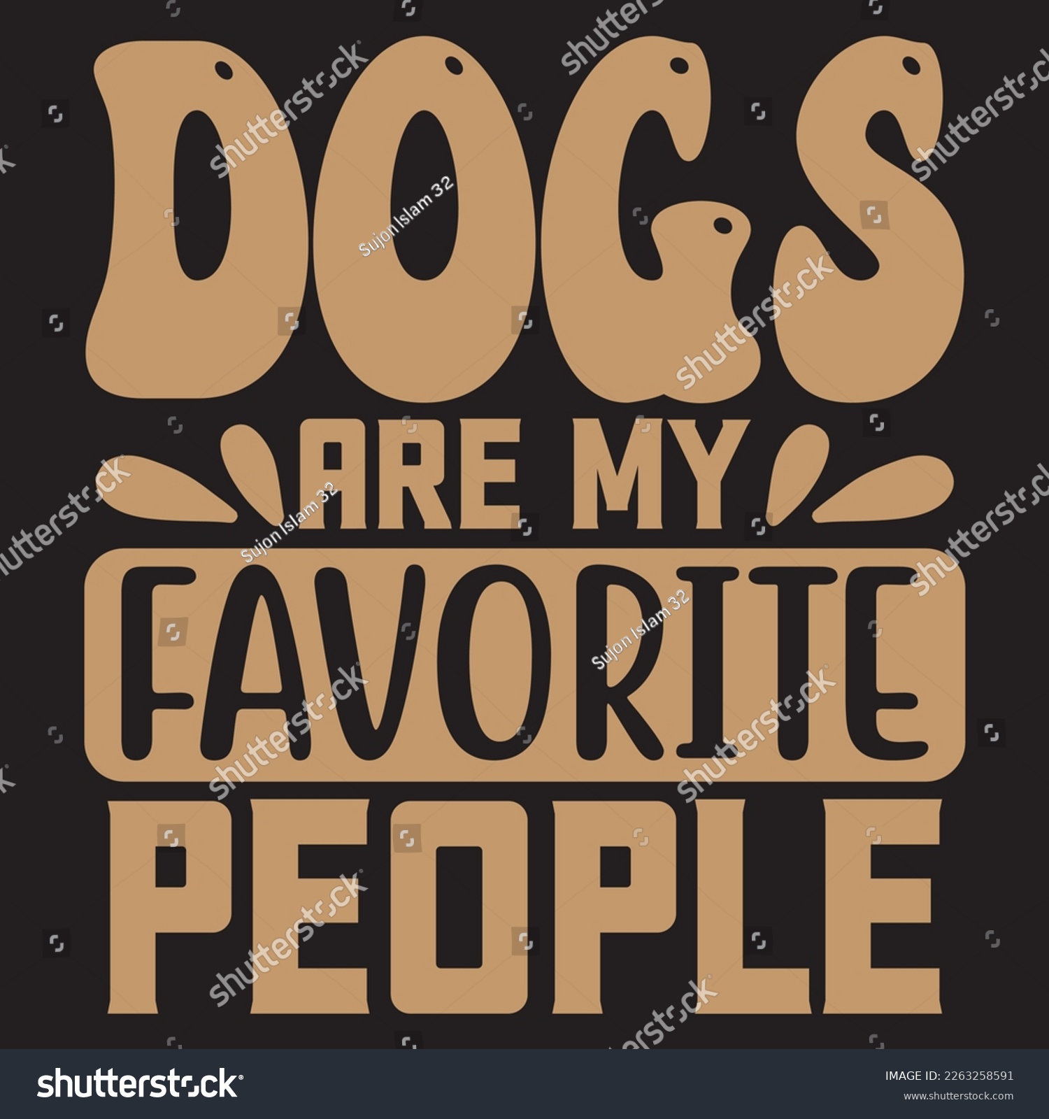 SVG of  Dogs Are My Favorite People  svg design, vector file. svg