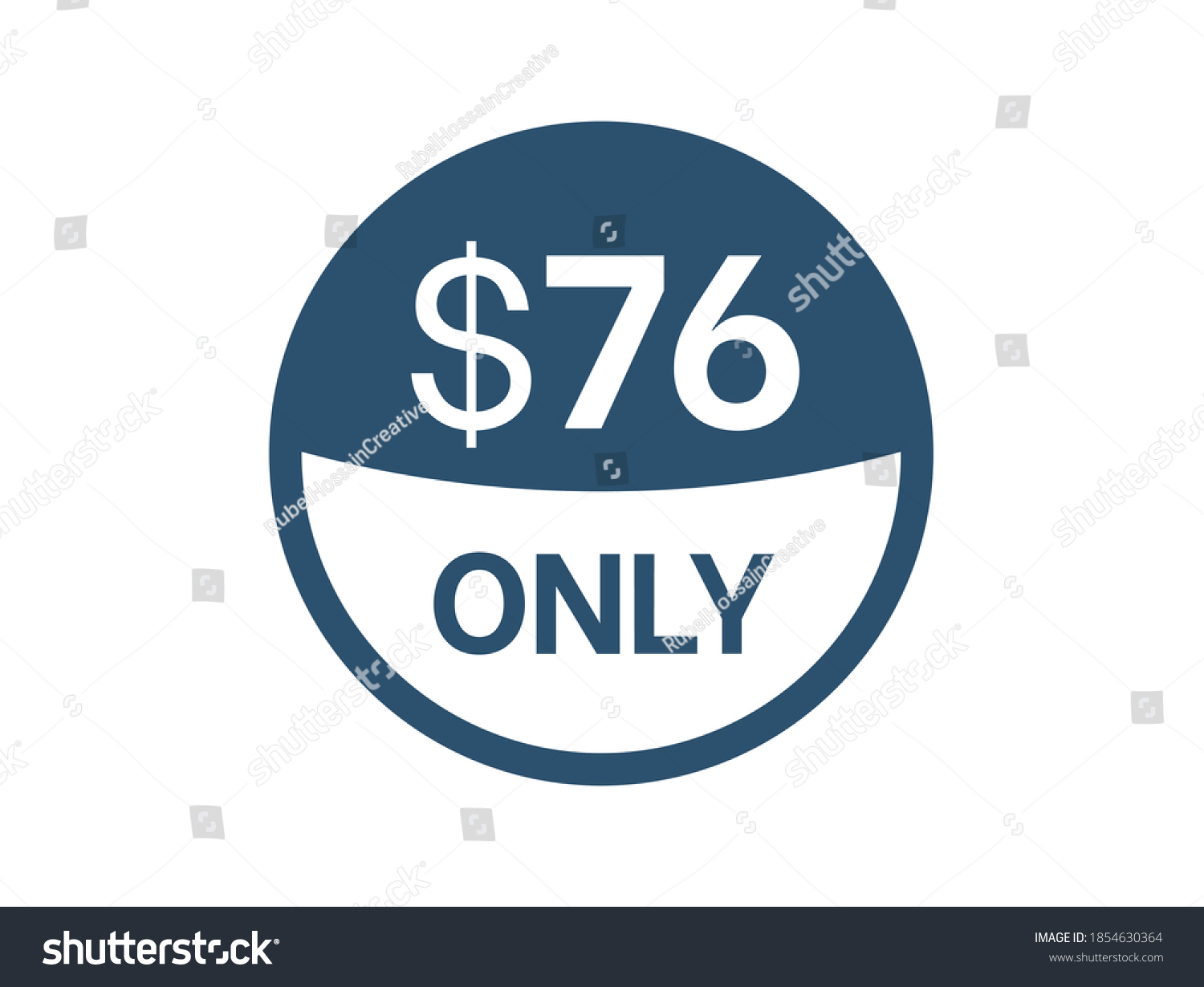 SVG of $76 Dollar price icon. 76 USD Price Tag svg