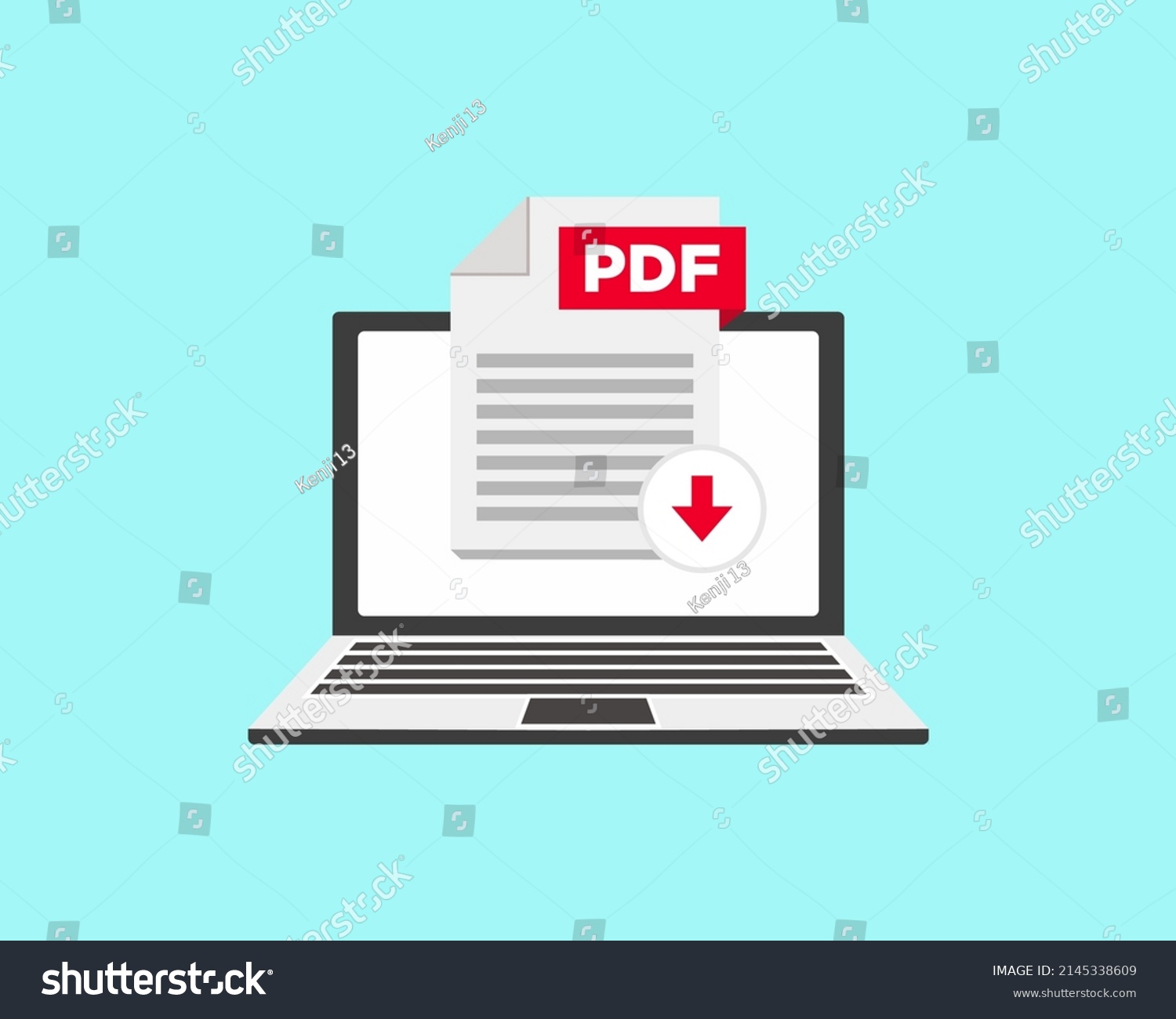 Download Pdf Icon File Label On Stock Vector (Royalty Free) 2145338609 ...