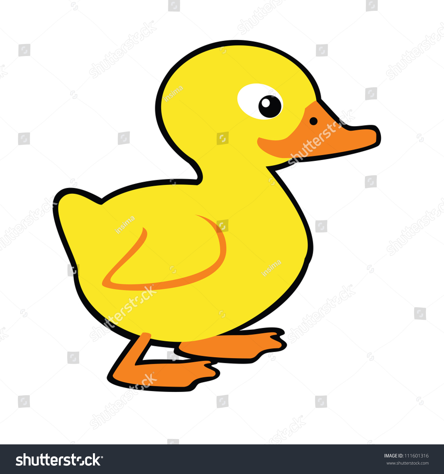 Ducksimple Vector Picture Baby Little Kid Stock Vector 111601316 ...