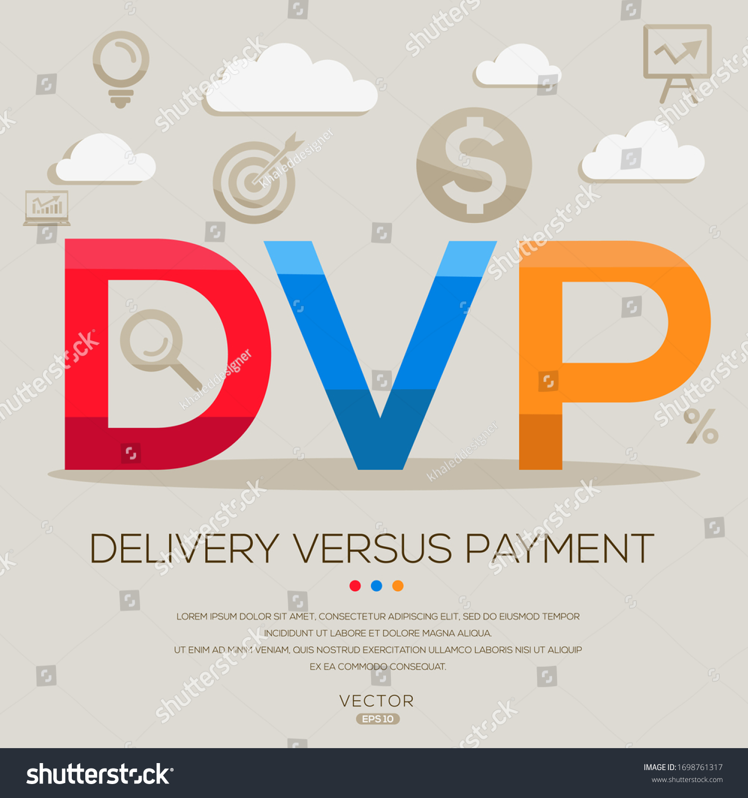 dvp-mean-delivery-versus-payment-letters-stock-vector-royalty-free