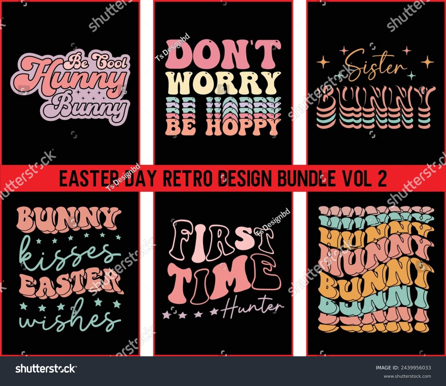 SVG of  Easter Retro Design Bundle Vol 2,Easter Retro design Bundle, Groovy Style Easter Day Design Bundle,funny easter,Easter Vintage Retro design Bundle,Cut Files Cricut,Silhouette svg