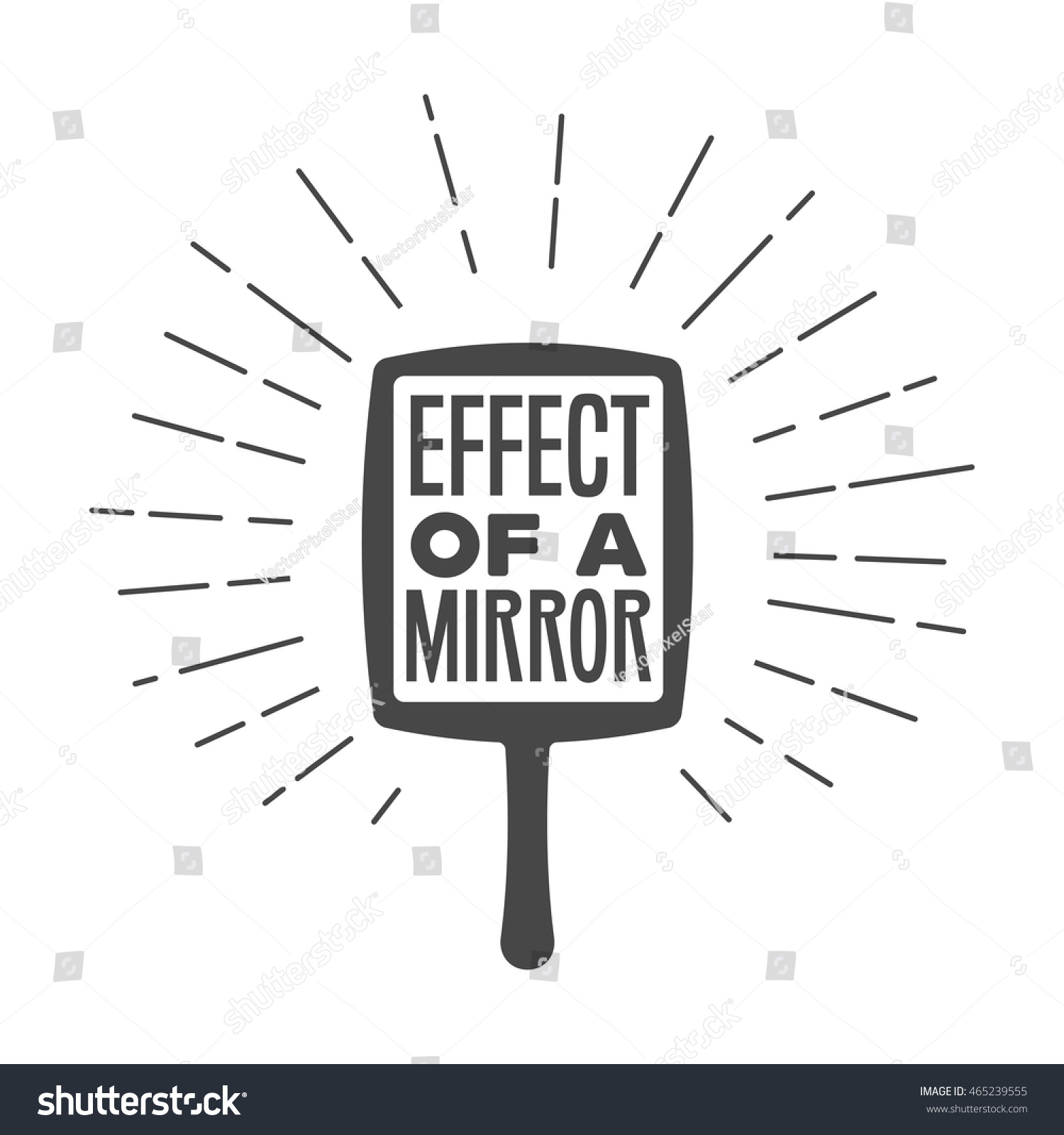 Effect Mirror Lettering Abstract Design Logo Stock Vector Royalty