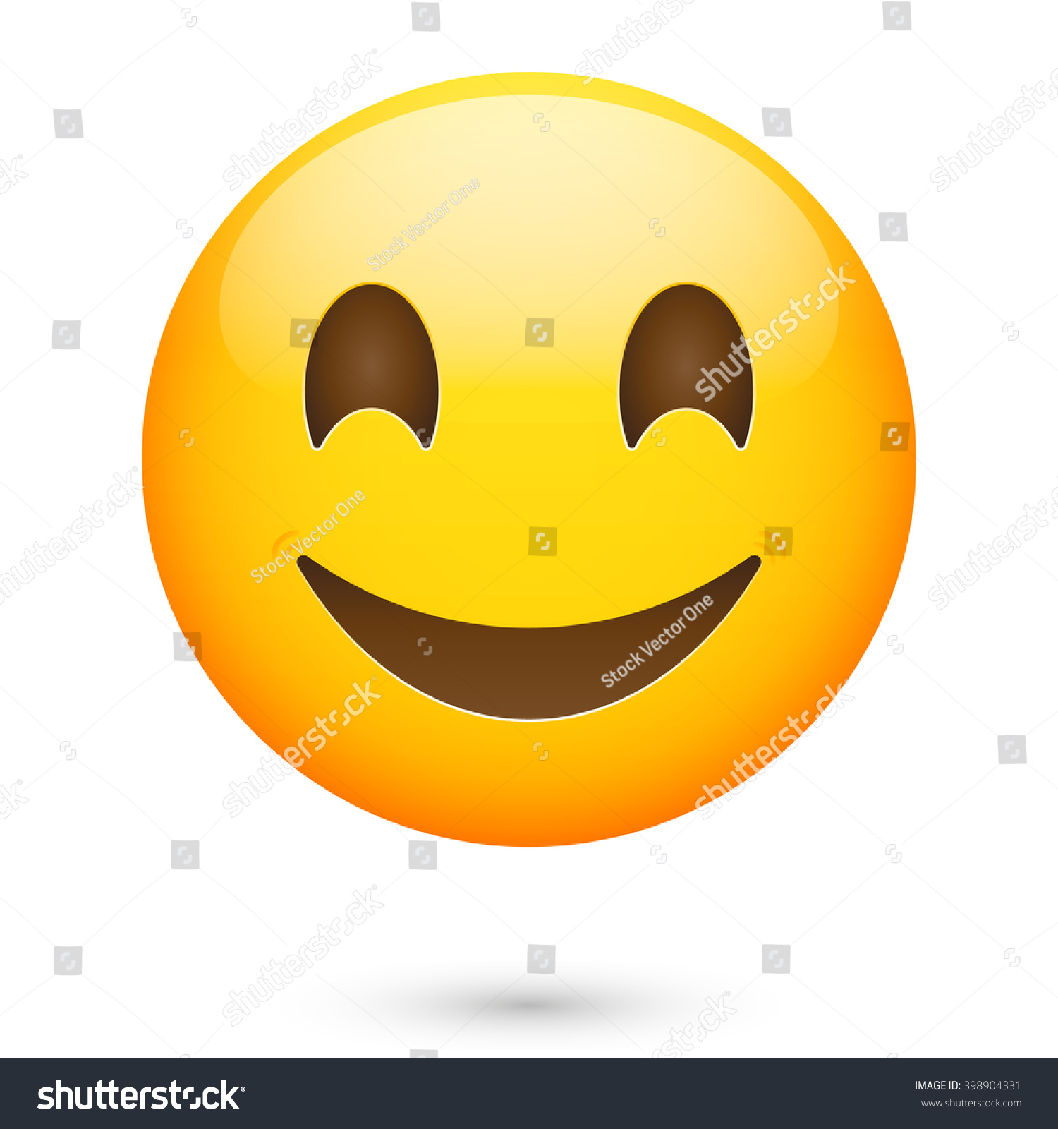 Emoticon Smile. Isolated Vector Illustration On White Background ...