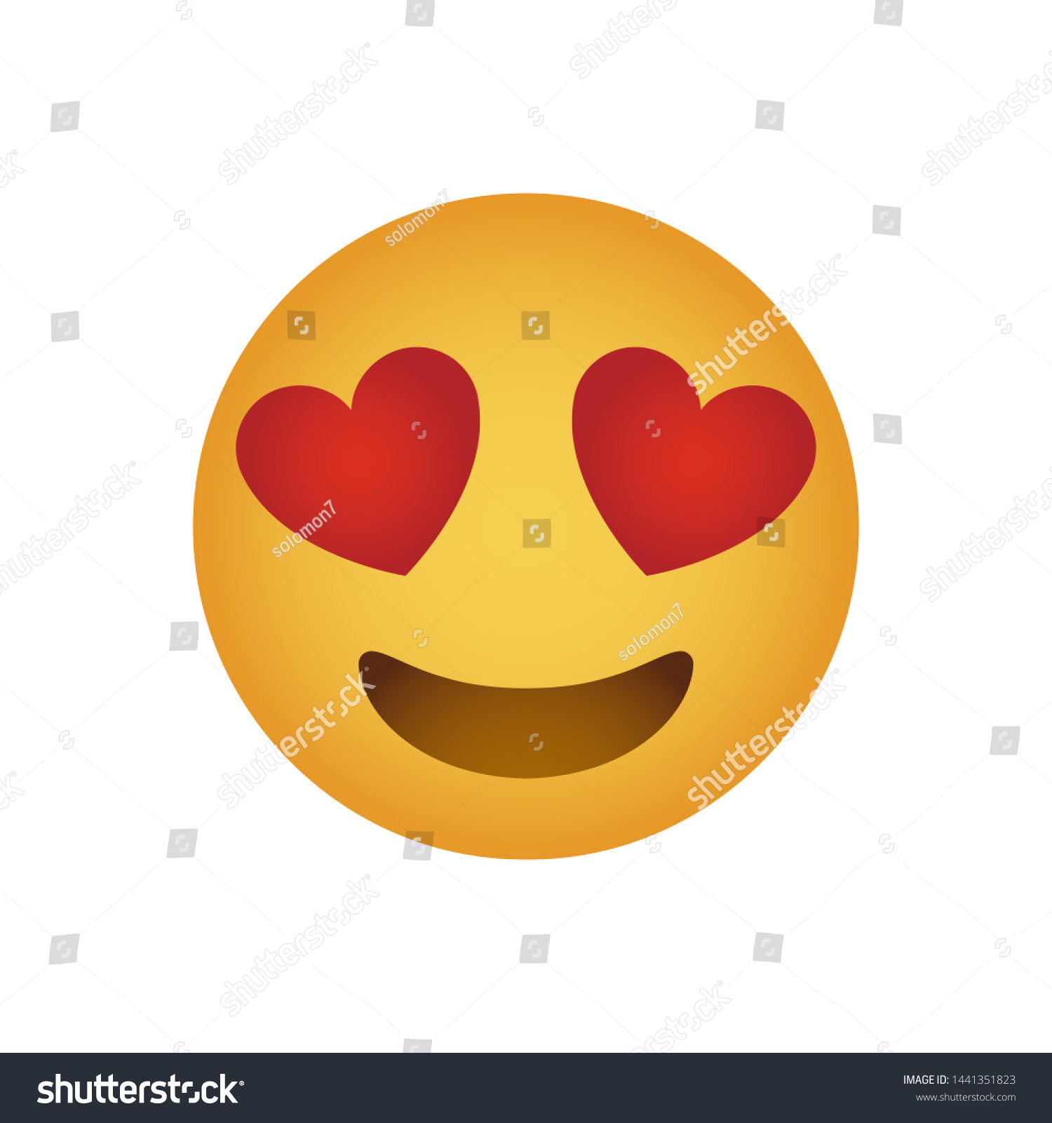 SVG of  Emoticon smiling face. Love emoji. Emoticon isolated. Love emoji. Emoticon isolated. Vector illustration. svg