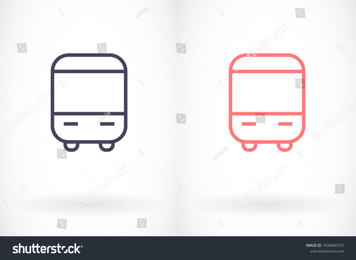 10 Eps Bus Bond Icon Design Stock Vector (Royalty Free) 1834840732