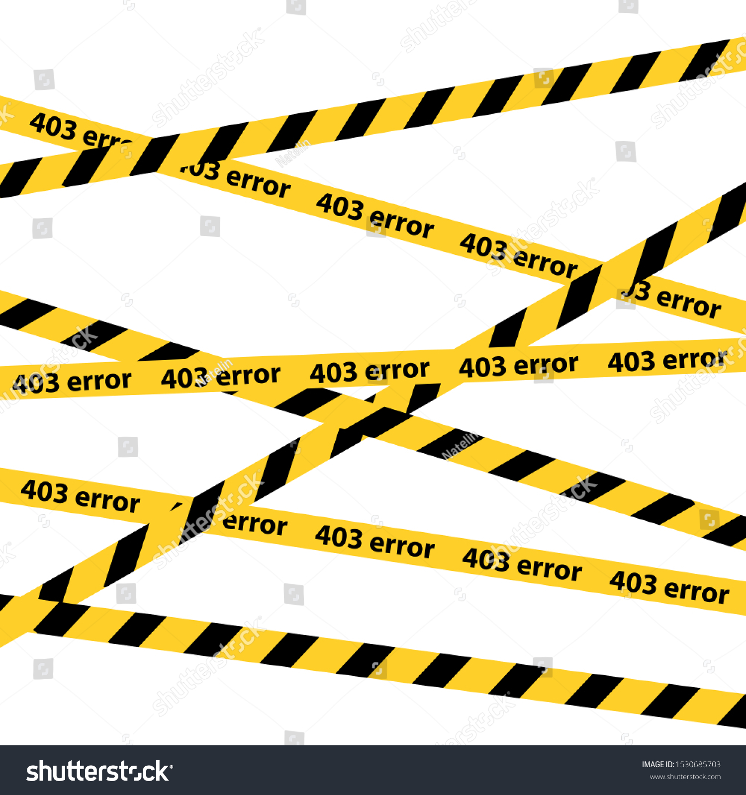 SVG of 403 Error , Forbidden a police tape with a sign error. svg