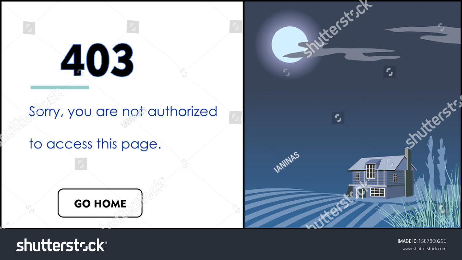 SVG of 403 error not authorized to access this page illustration svg