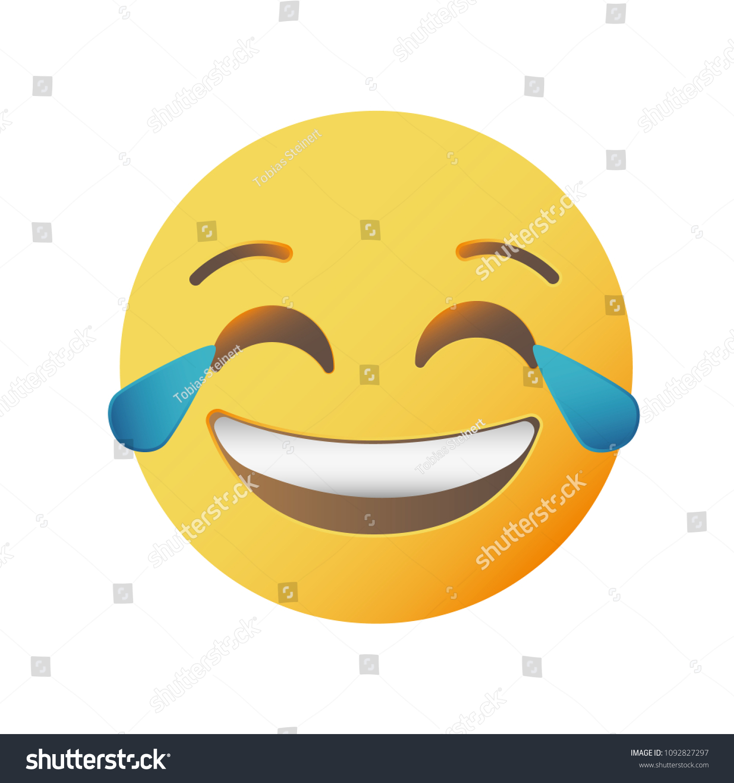 Face Tears Joy Emoji Stock Vector Royalty Free 1092827297   Stock Vector  Face With Tears Of Joy Emoji 1092827297 