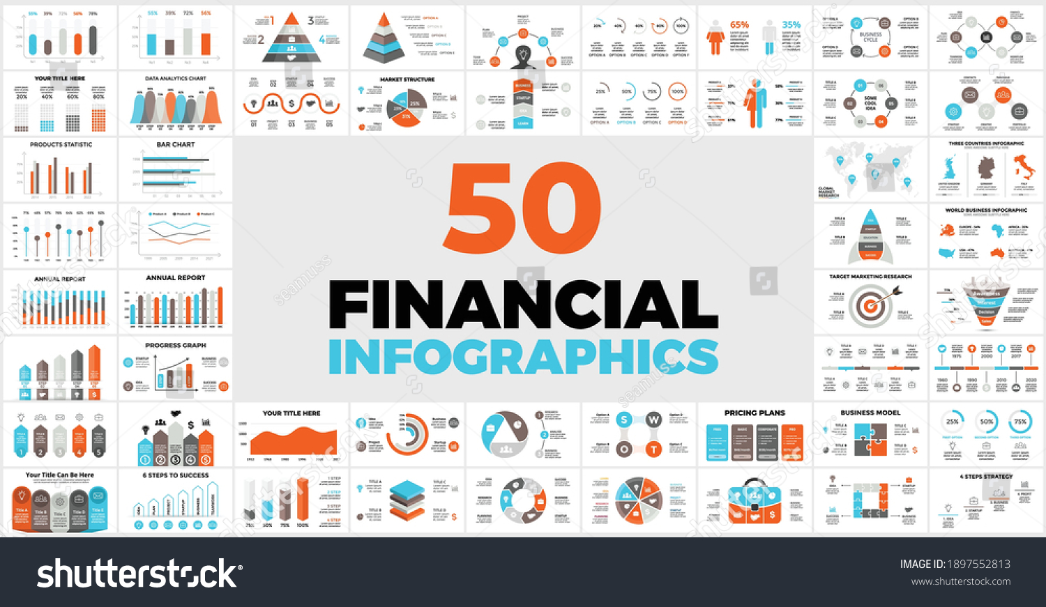 50 Financial Infographic Templates Your Presentation Stock Vector Royalty Free 1897552813 50 Financial Infographic Templates Your Presentation Stock Vector Royalty Free 1897552813