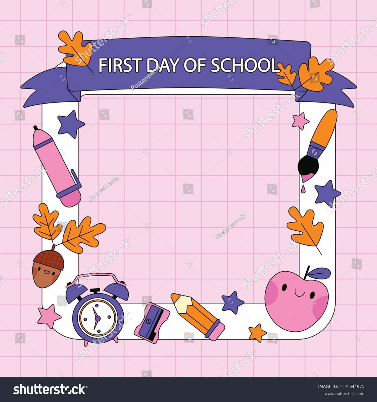 1,314 First day school frame Images, Stock Photos & Vectors | Shutterstock