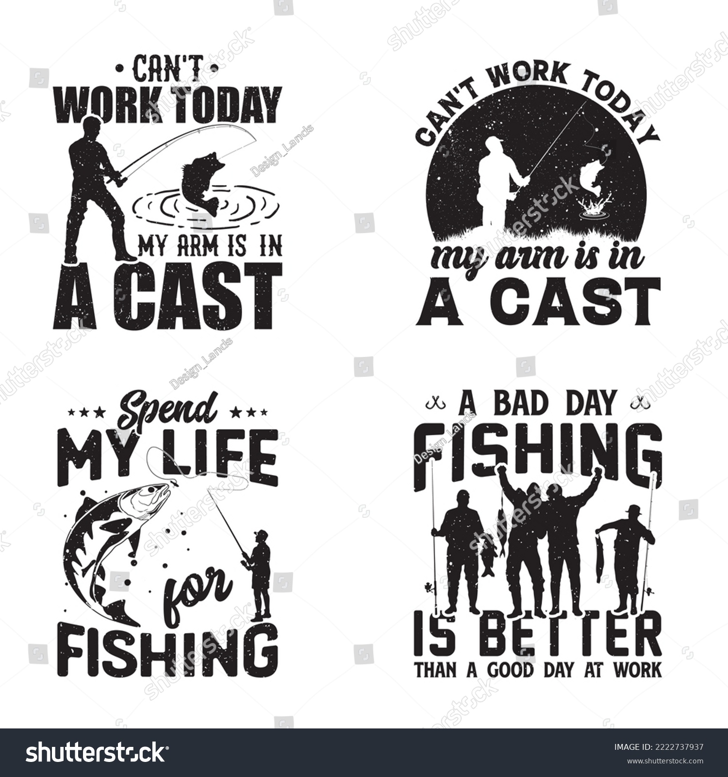 SVG of 
Fishing t-shirt design with vector graphics, Fishing t-shirt design bundle, SVG bundle. svg