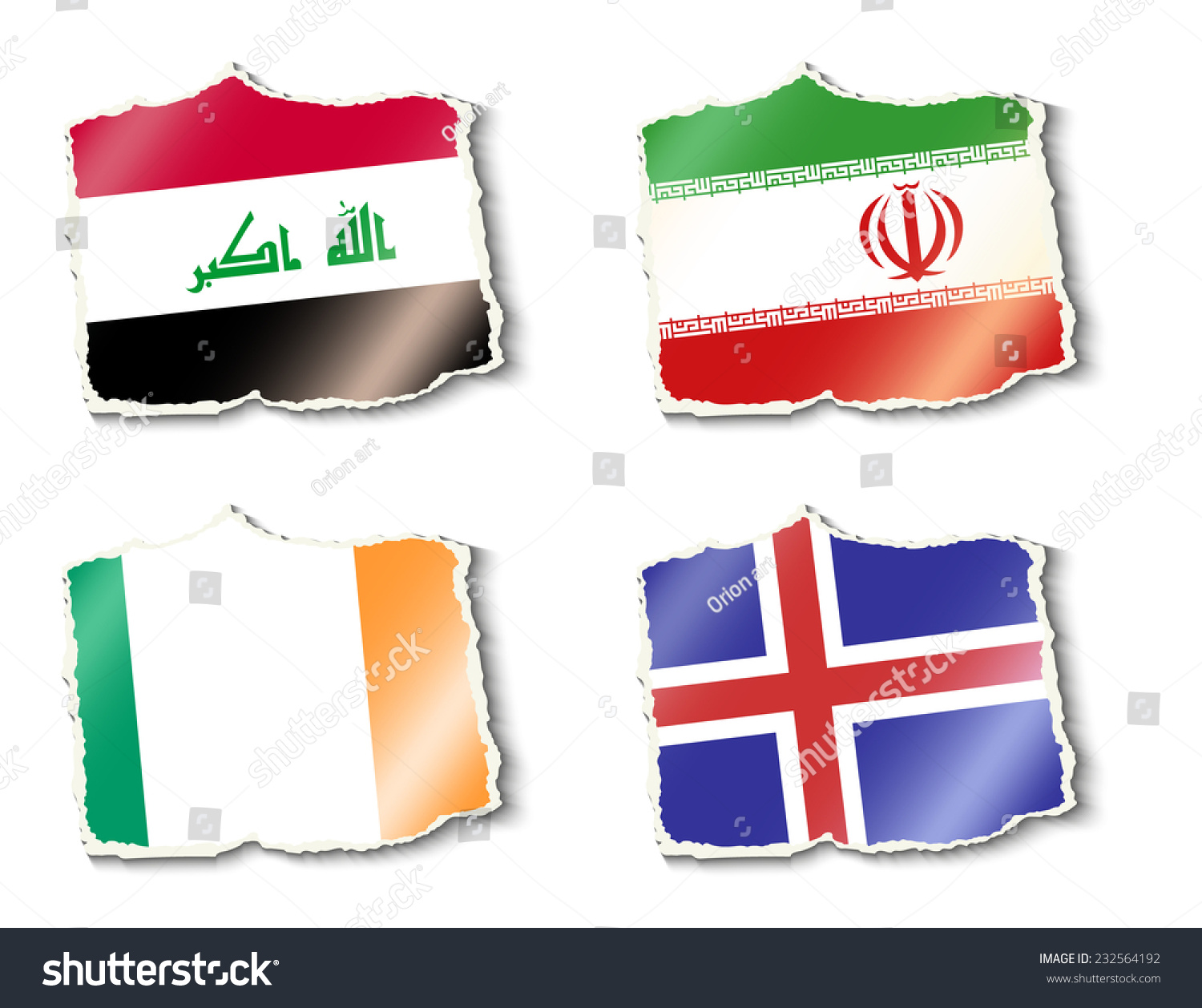 Flags World Vector Illustration Stock Vector Royalty Free 232564192 Flags World Vector Illustration Stock Vector Royalty Free 232564192