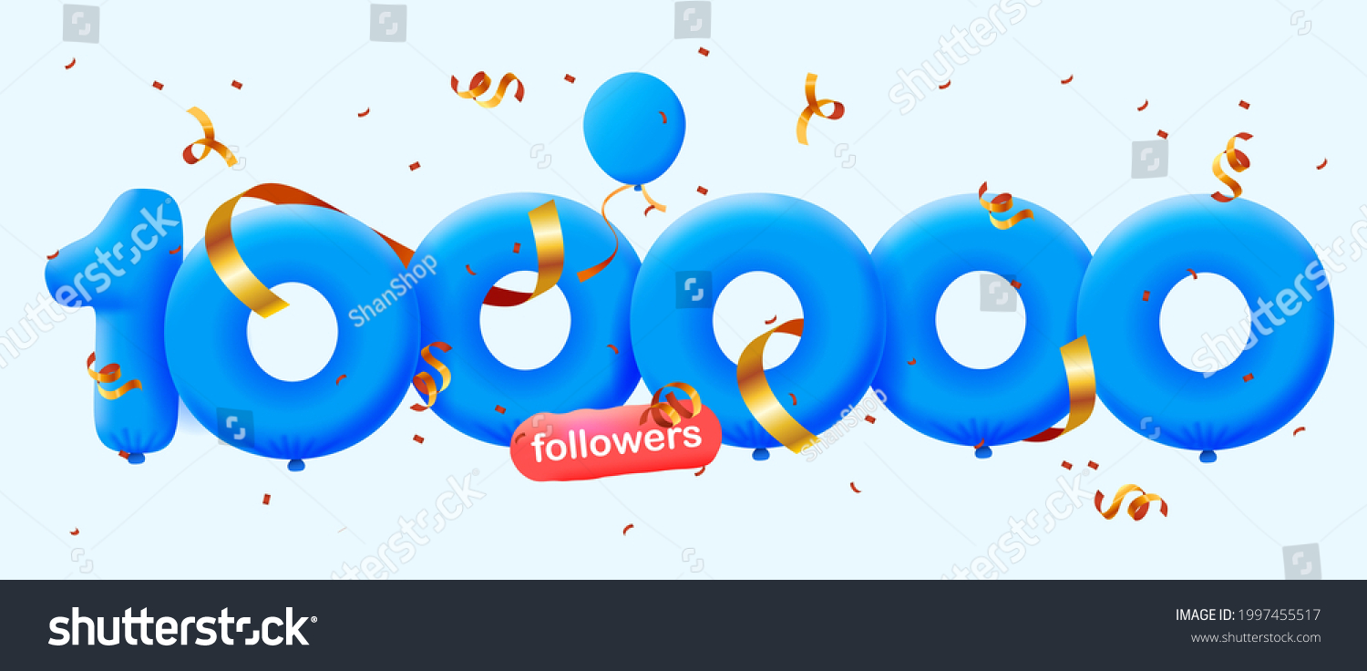 663 100000 Followers Images Stock Photos And Vectors Shutterstock