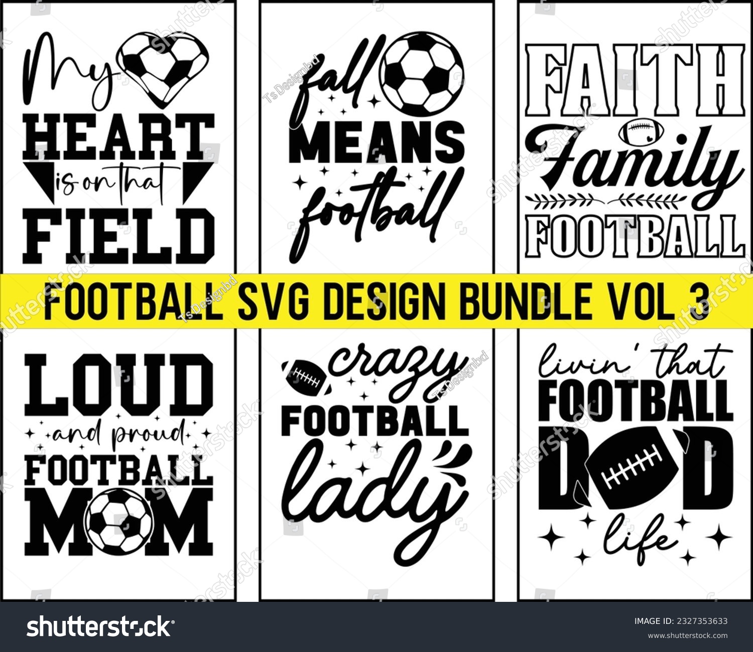 SVG of  Football Svg Design Bundle Vol 3,Football svg Bundle,Football Game Day svg, Funny Footbal Sayings,Cut Files,Eps File,Football Mom Dad Sister SVG,Svg Bundle svg