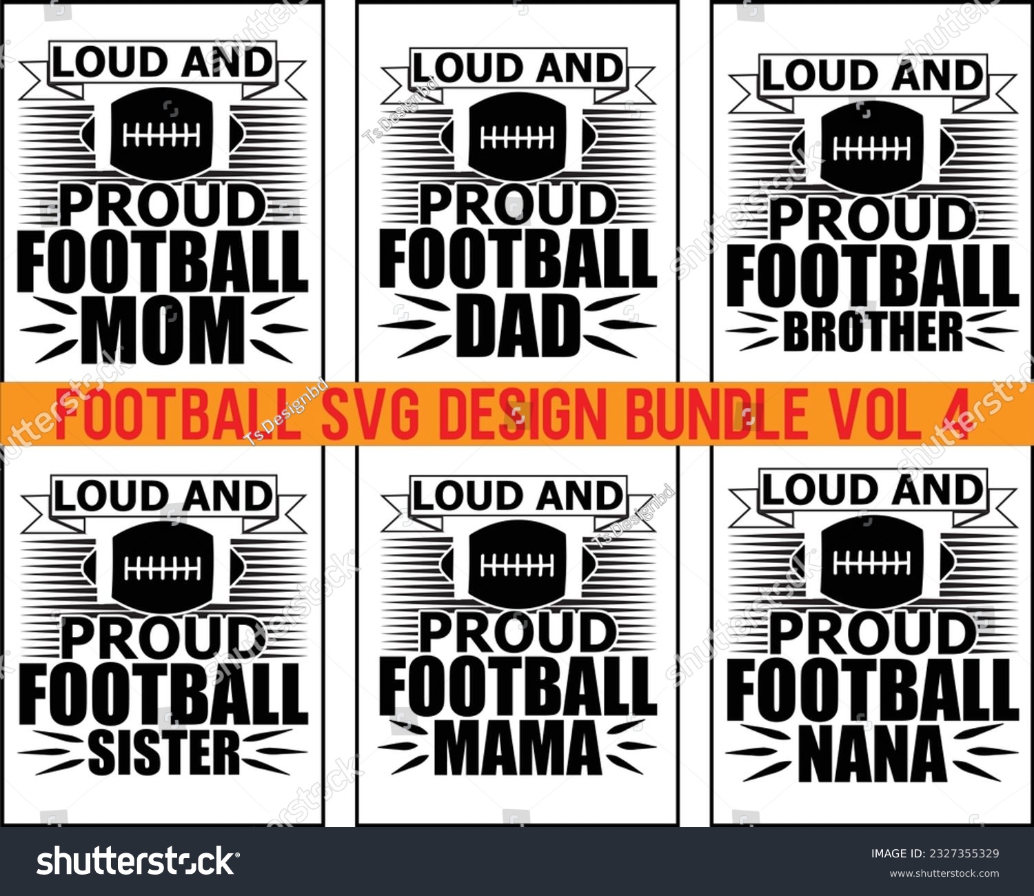 SVG of  Football Svg Design Bundle Vol 4,Football svg Bundle,Football Game Day svg, Funny Footbal Sayings,Cut Files,Eps File,Football Mom Dad Sister SVG,Svg Bundle, Funny football bundle svg