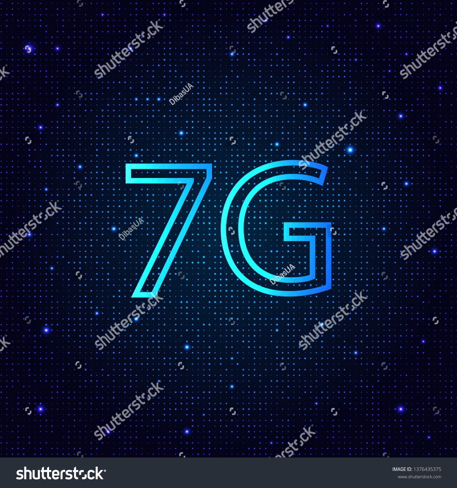 7g New Generation Highspeed Mobile Internet Stock Vector Royalty Free