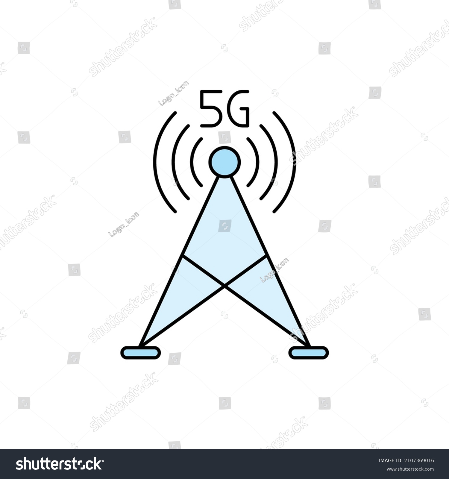 5g Network Technology Icon Vector Stock Vector (Royalty Free ...