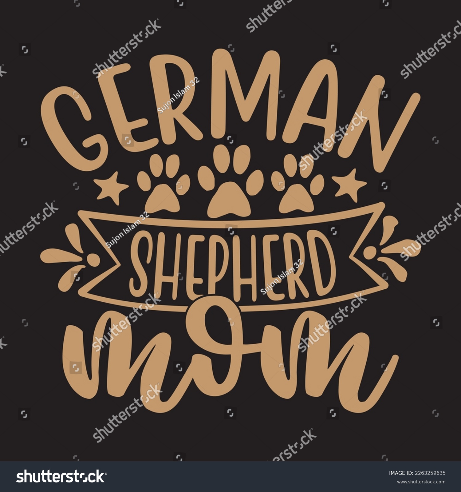 SVG of  German Shepherd Mom  svg design, vector file. svg