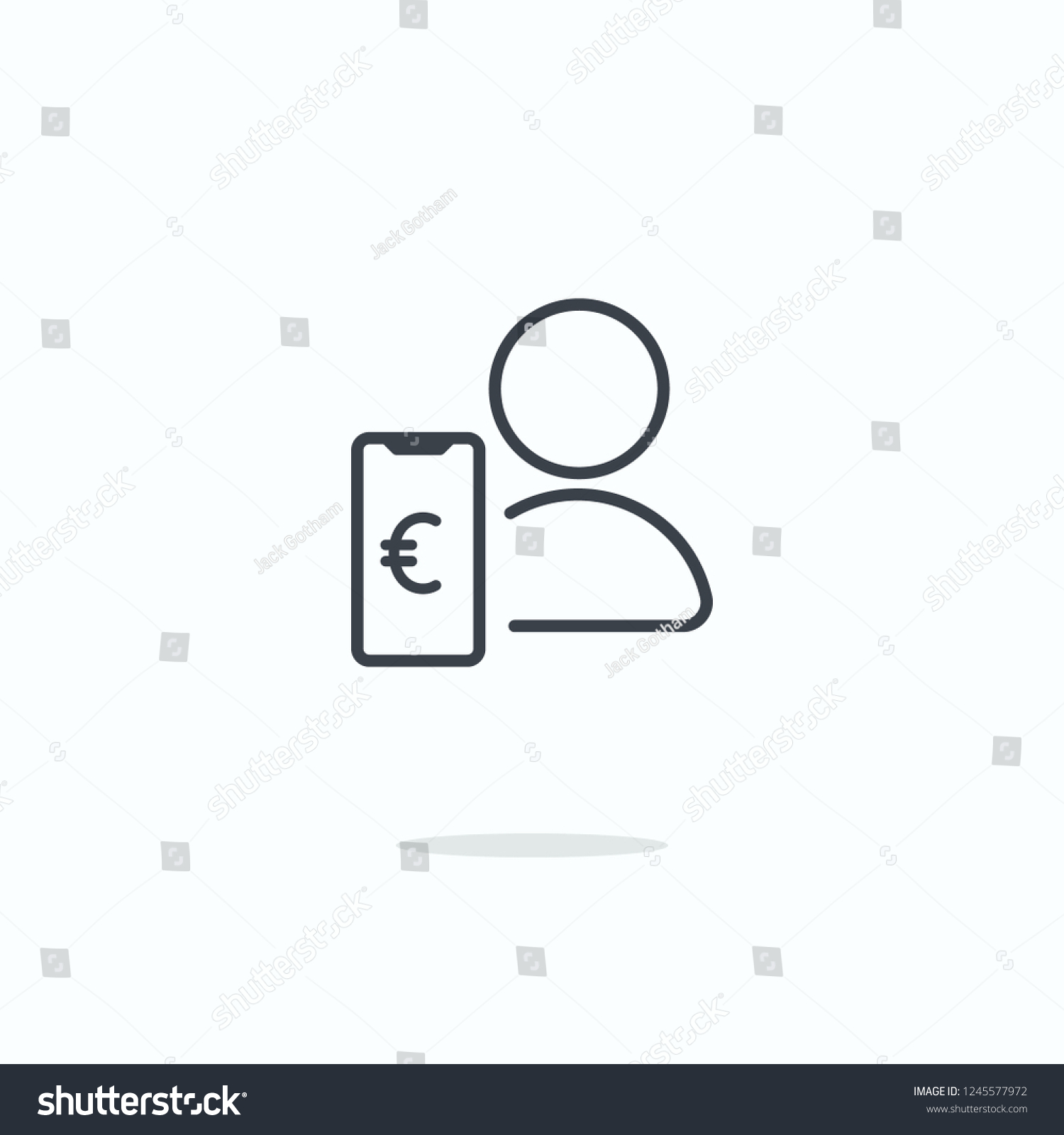SVG of 
Gig Economy icon euro svg